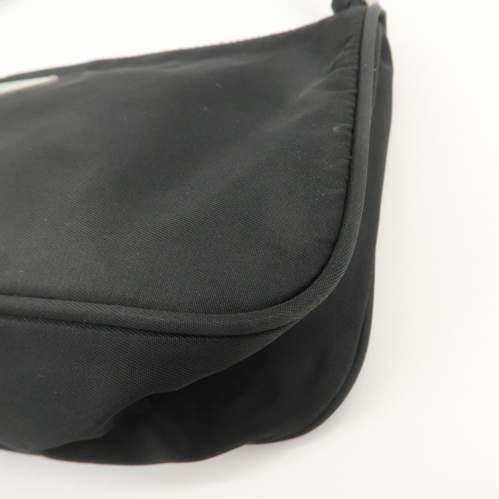 PRADA Triangle Logo Nylon Pouch Hand Bag Cosmetic Pouch Purse MV633