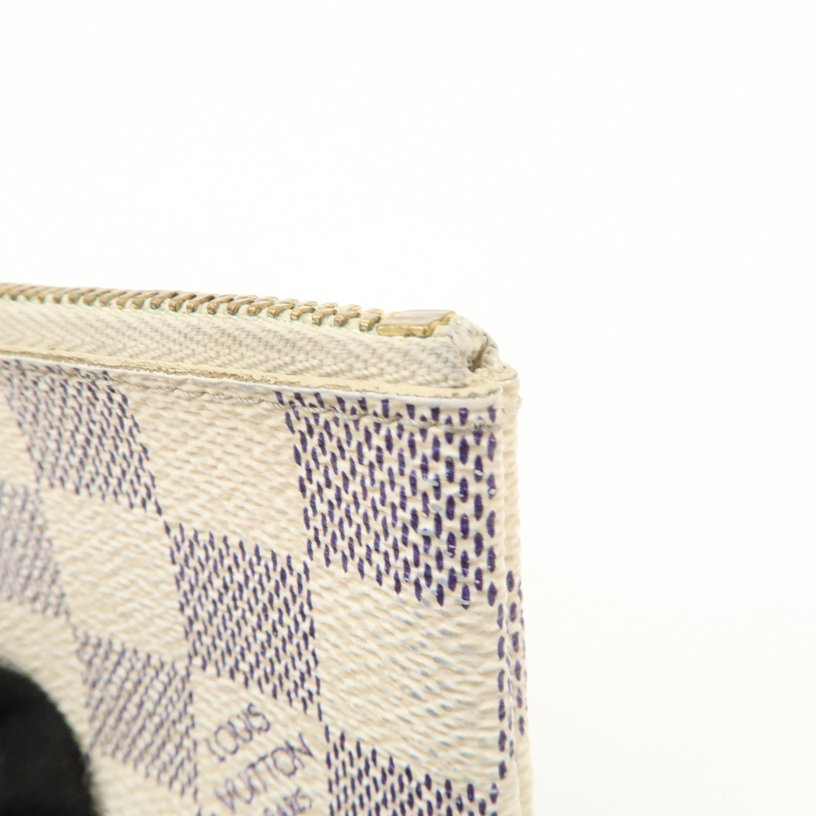 Louis Vuitton Damier Azur Pochette Cles Coin Case N62659