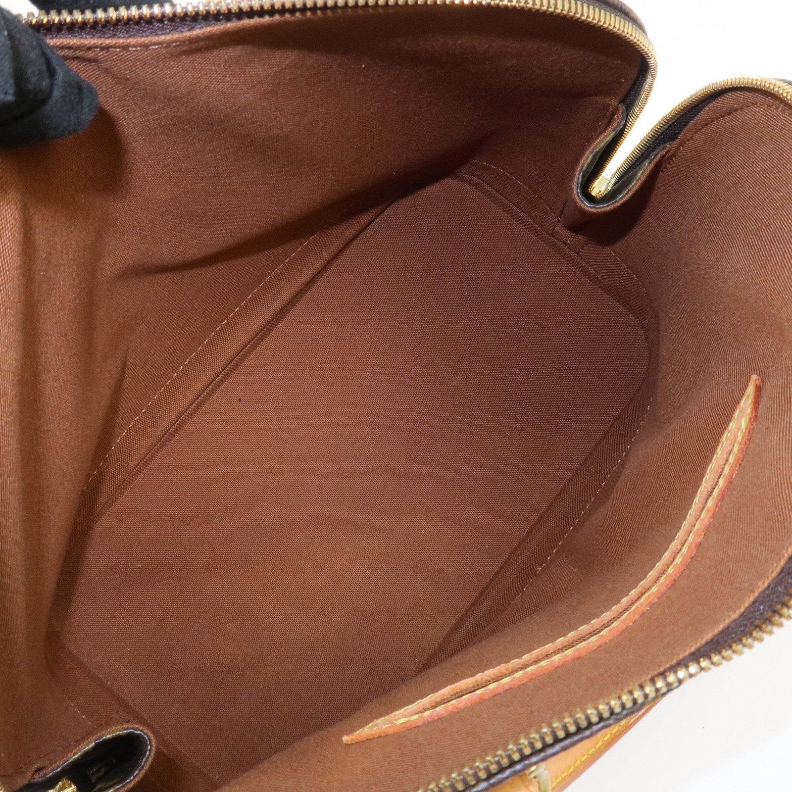 Louis Vuitton Monogram Alma Hand Bag Brown M51130