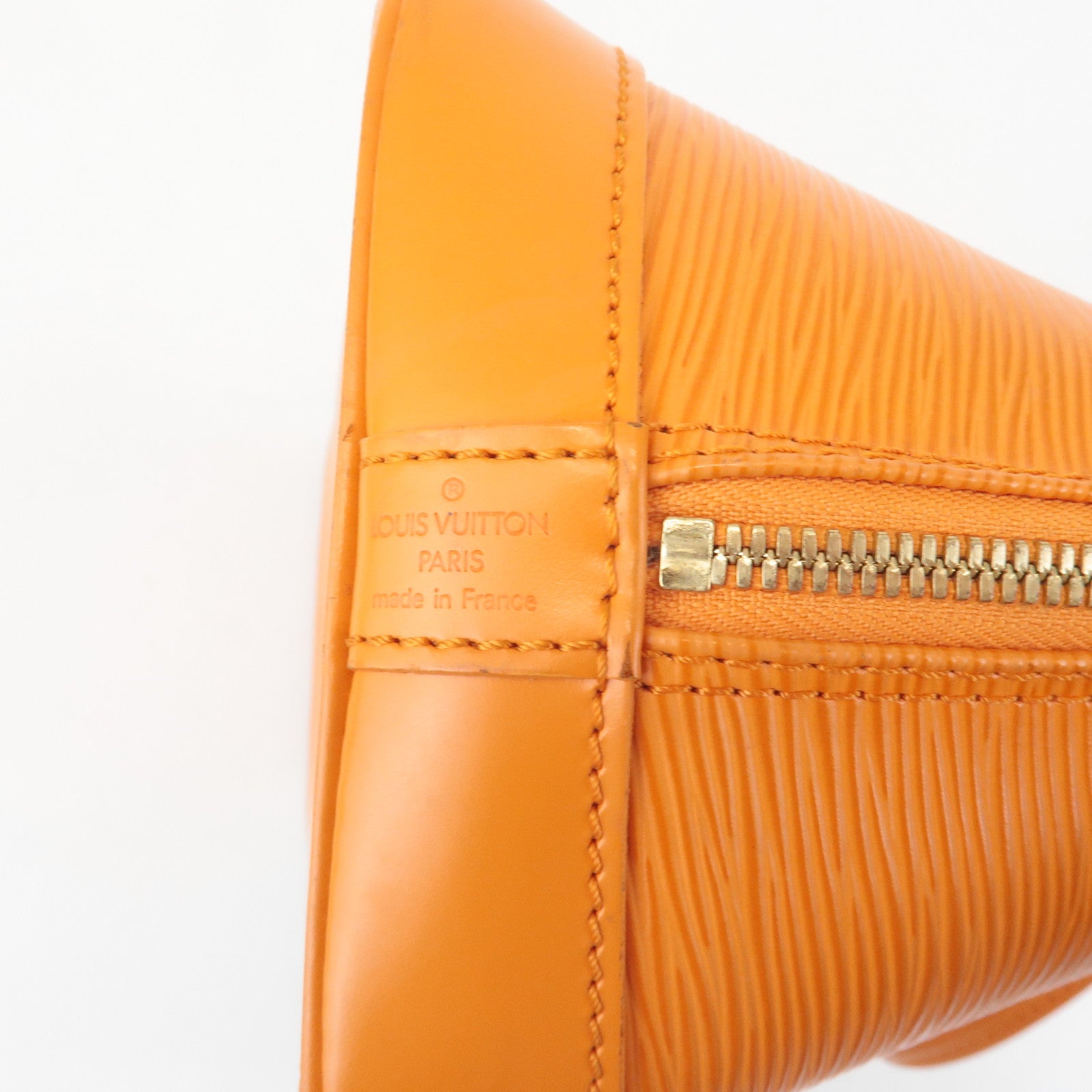 Louis Vuitton Epi Alma PM Hand Bag Pimont Orange M40623 Used