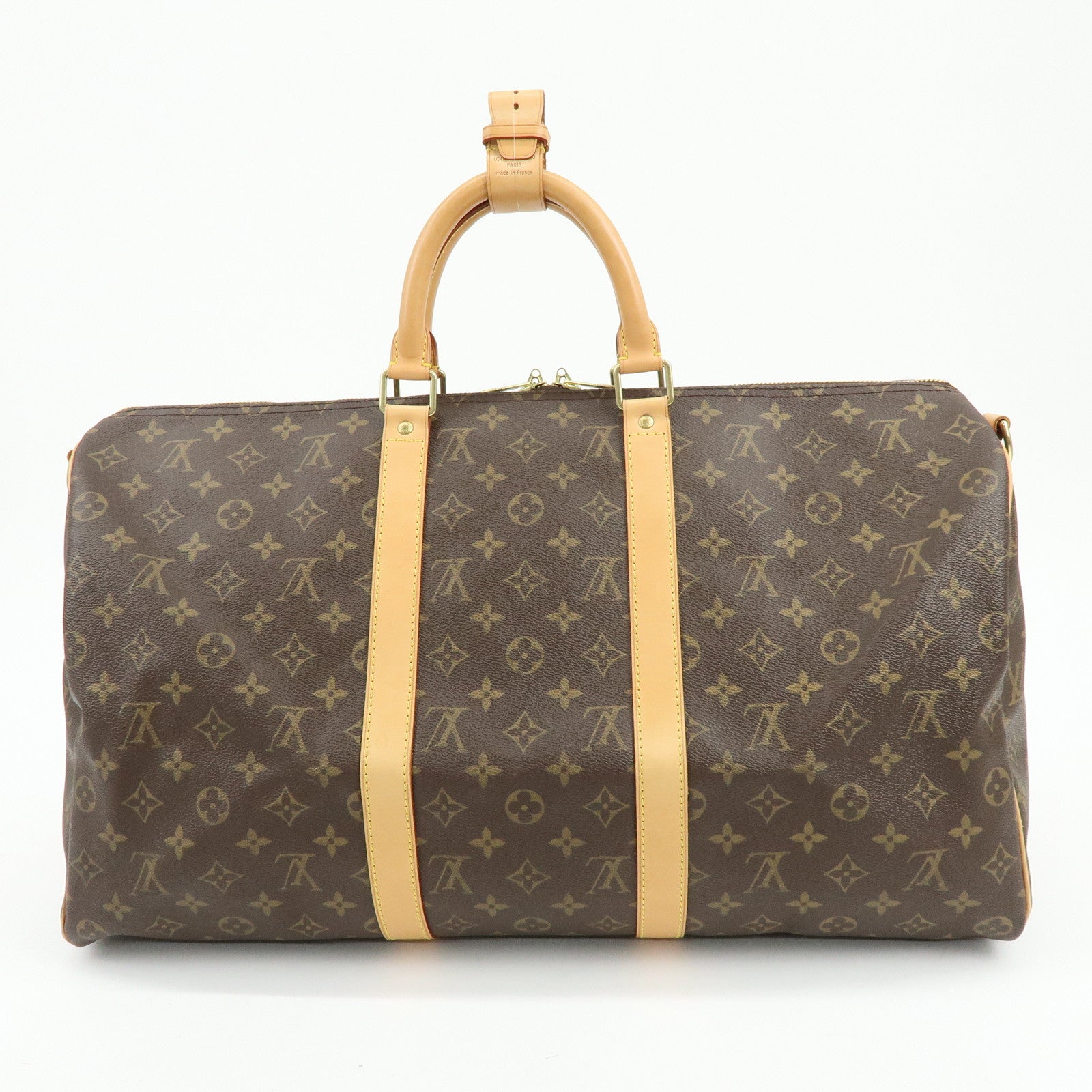 Louis Vuitton Monogram Keep All Bandouliere 50 Boston Bag M41416