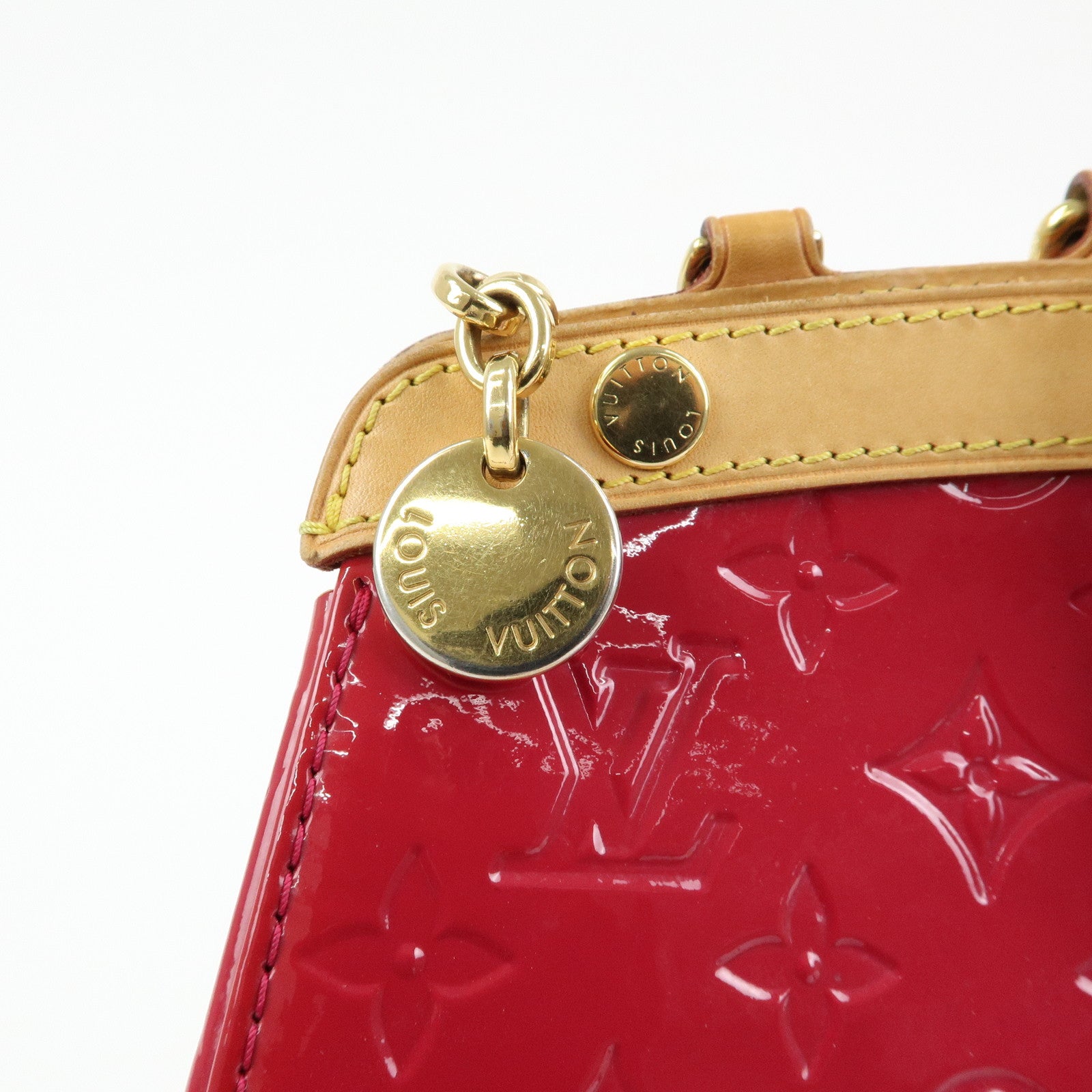 Louis Vuitton Vernis Brea MM 2Way Hand Bag Rose Indien M91798