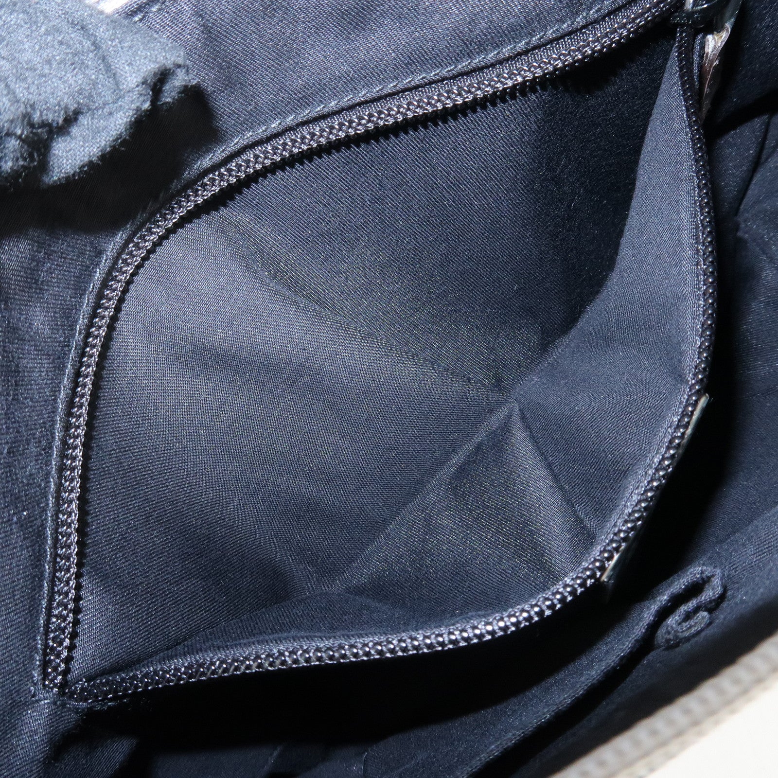 GUCCI Sherry GG Canvas Leather Shoulder Bag Silver 192756 Used