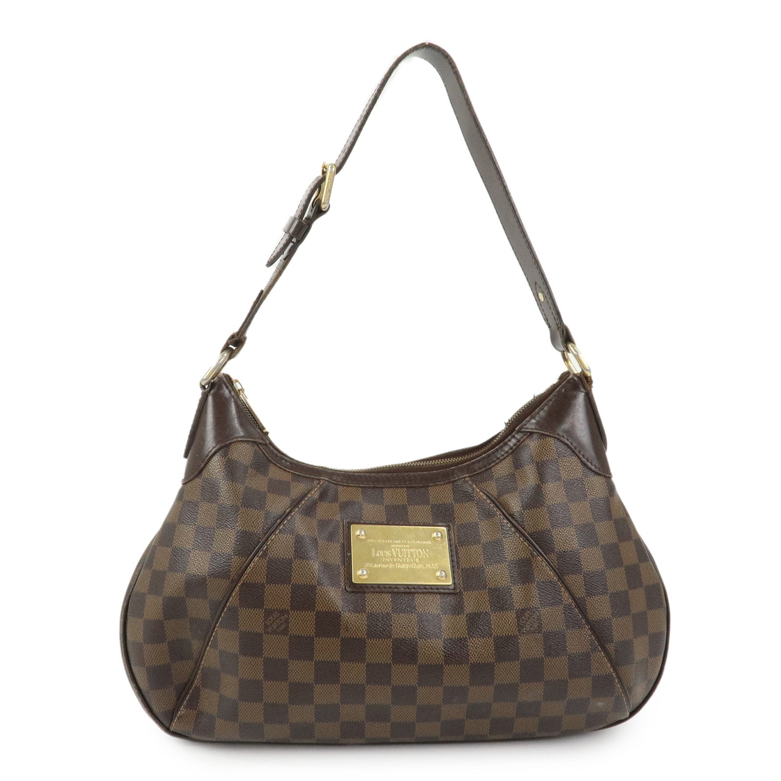 Louis Vuitton Damier Thames GM Shoulder Bag Brown N48181