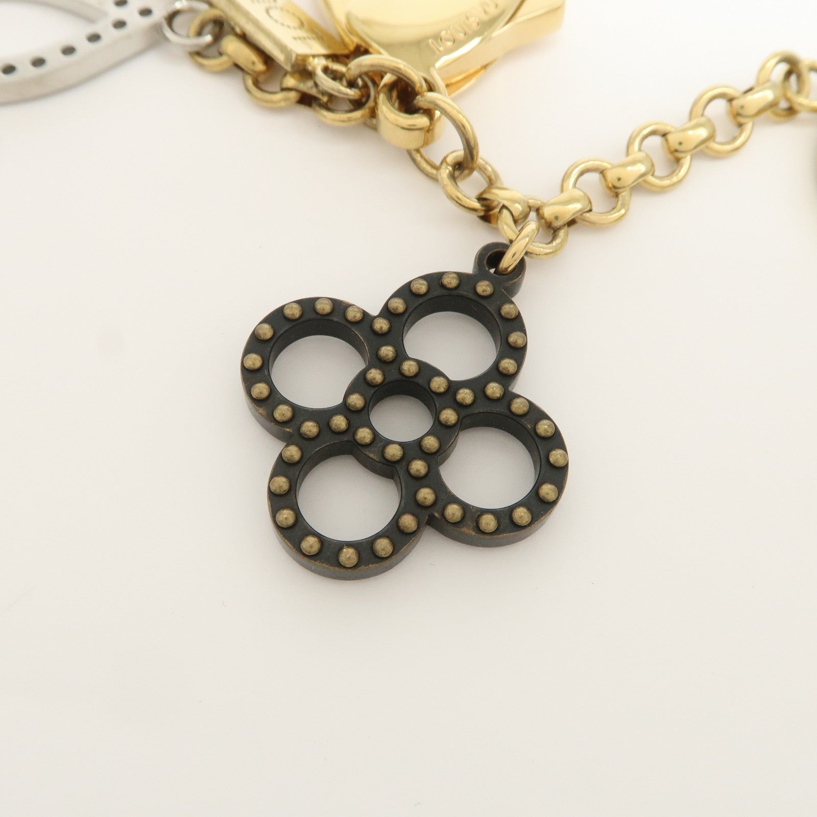 Louis Vuitton Bijoux Sac Tapage Bag Charm Gold Silver Black M65090