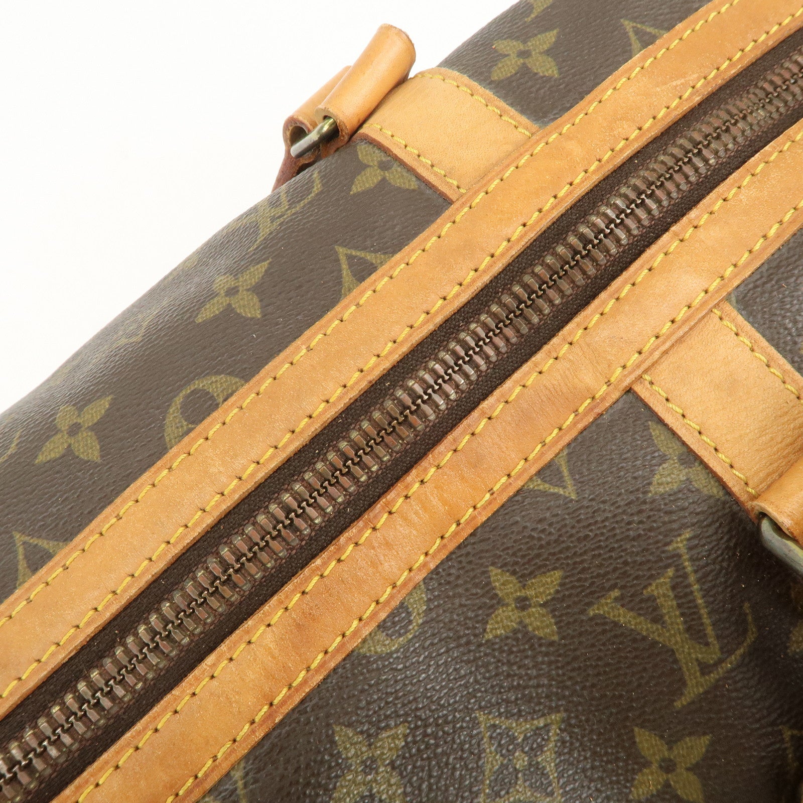 Louis Vuitton Monogram Sac Souple 45 Boston Bag Brown M41624