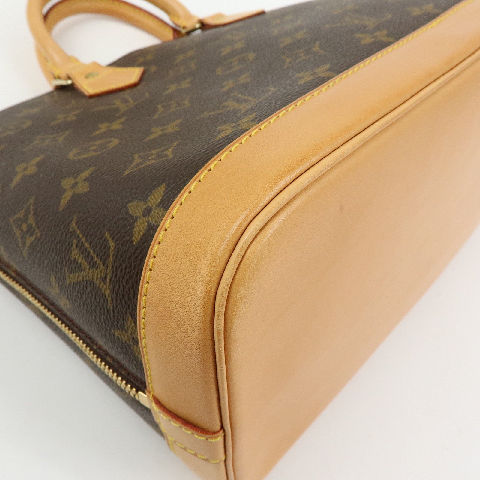 Louis Vuitton Monogram Alma Hand Bag Brown M51130