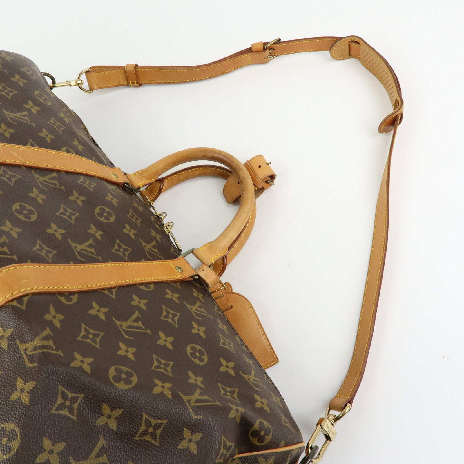 Louis Vuitton Monogram Keep All Bandouliere 50 Boston Bag M41416