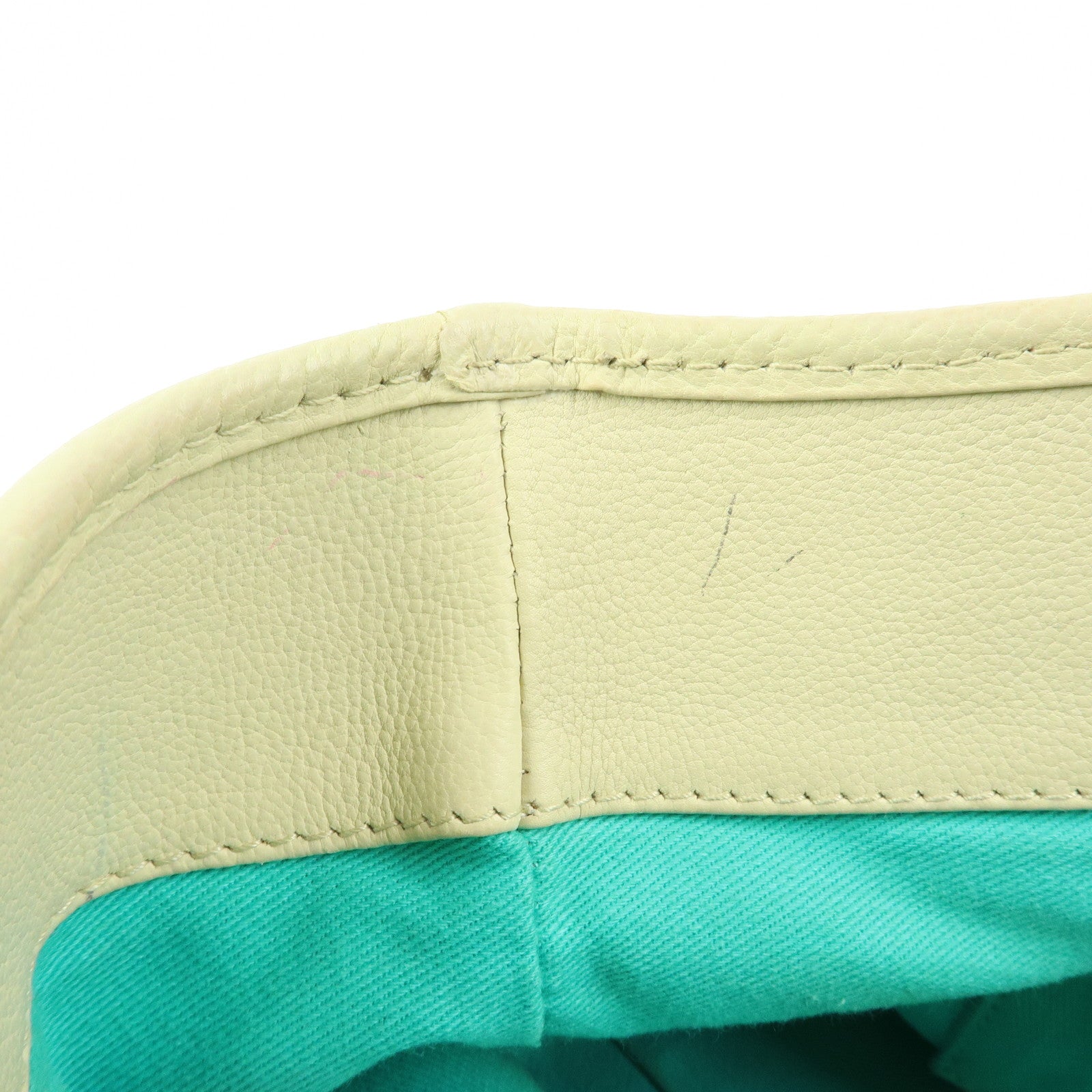 LOEWE Anagram Leather Tote Bag Hand Bag Ivory