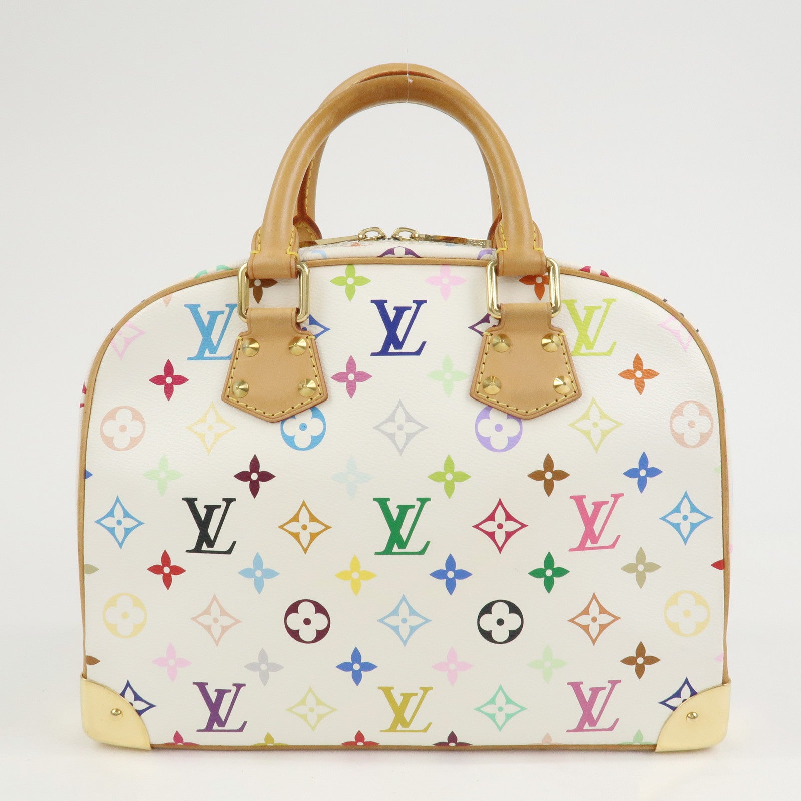 Louis Vuitton Monogram Multicolor Trouville Hand Bag Blanc M92663