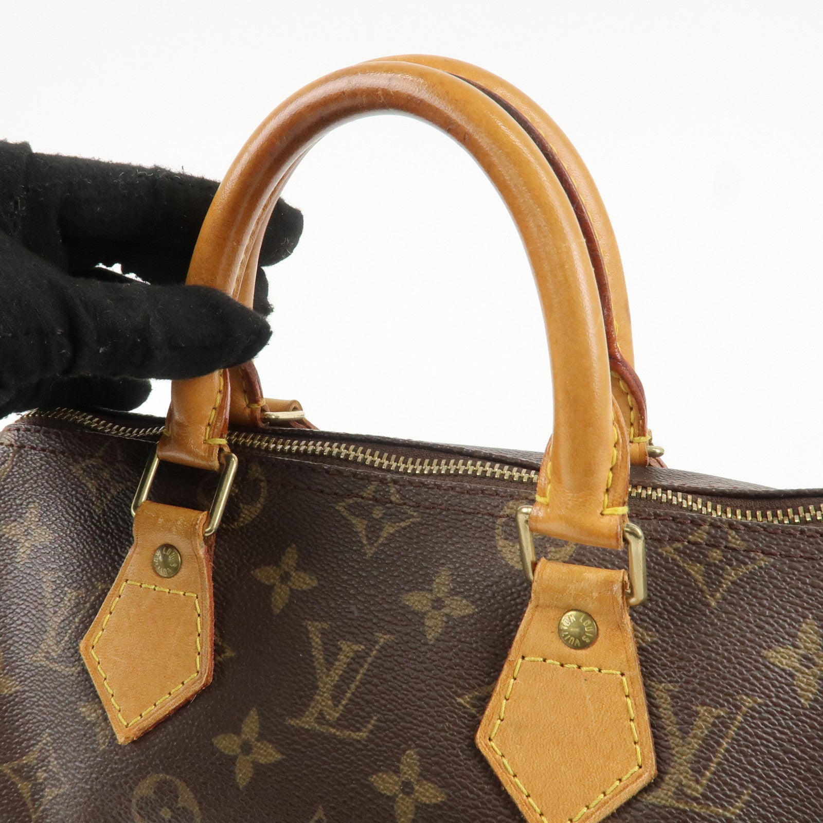 Louis Vuitton Monogram Speedy 25 Hand Bag Boston Bag M41528 Used