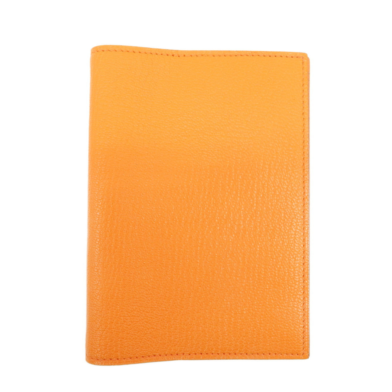 HERMES Leather N Stamped Agenda Mini Planner Cover Orange