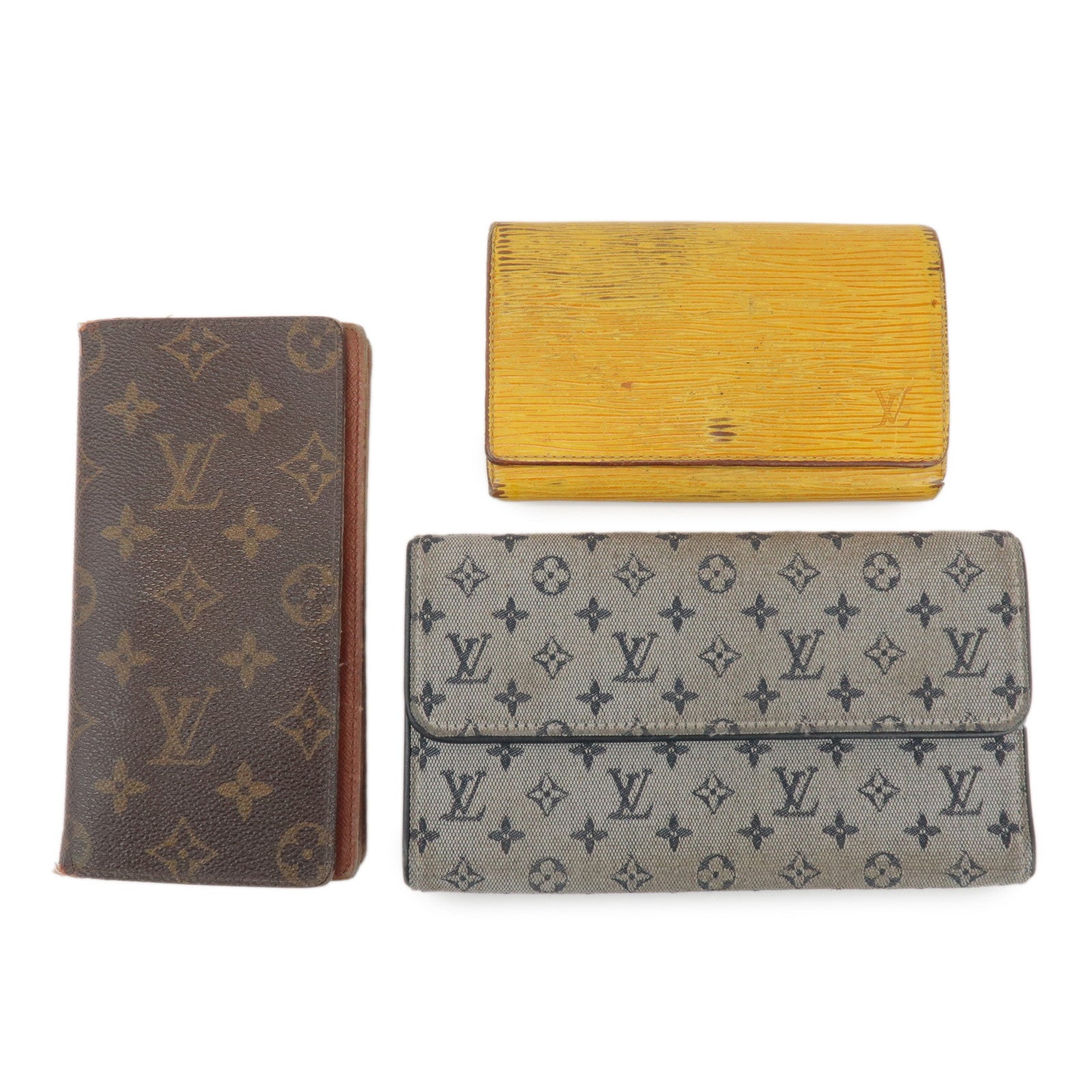 Louis Vuitton Monogram Epi Set of 3 Wallet M60825/M63509/M92242