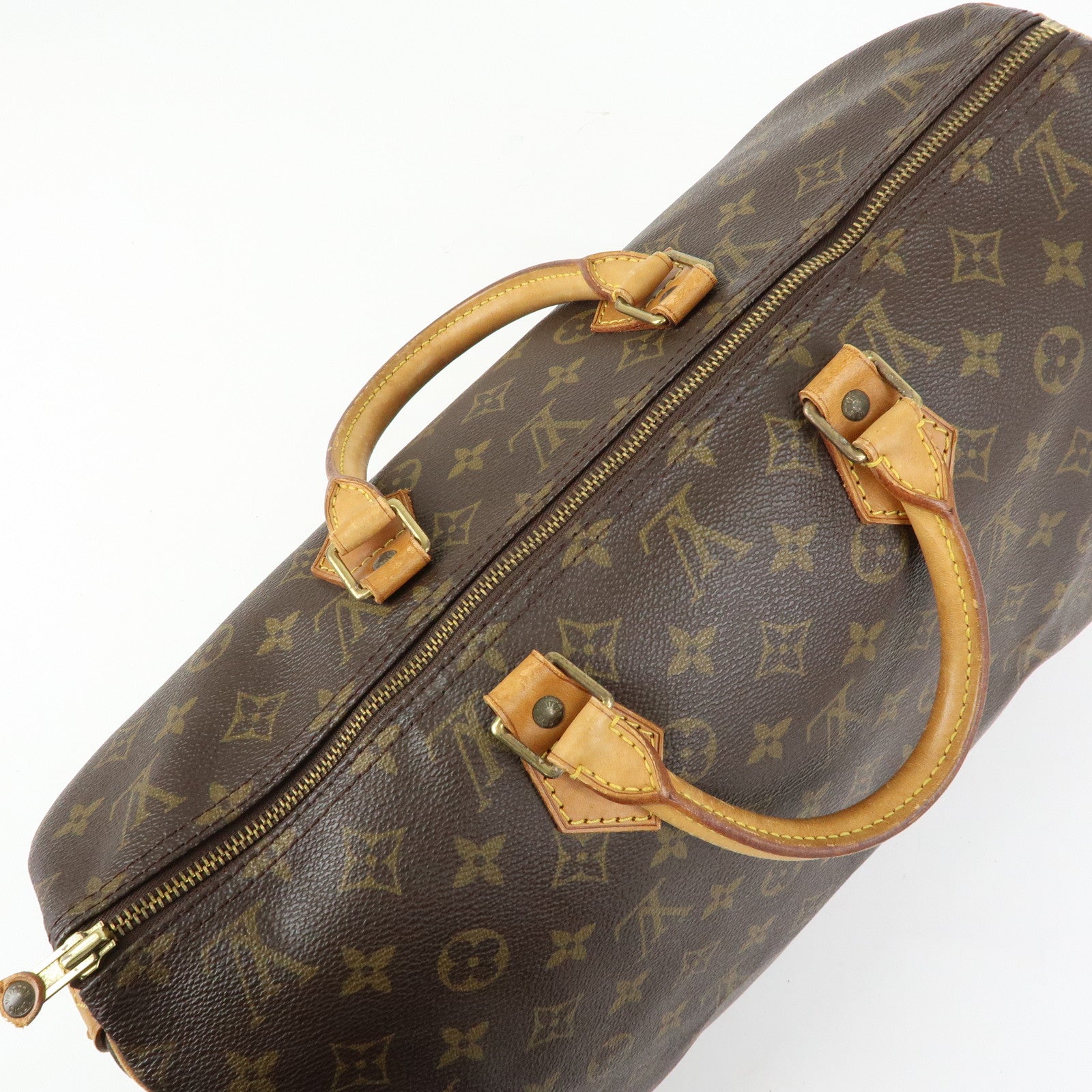 Louis Vuitton Monogram Speedy 40 Hand Bag Boston Bag Brown M41522