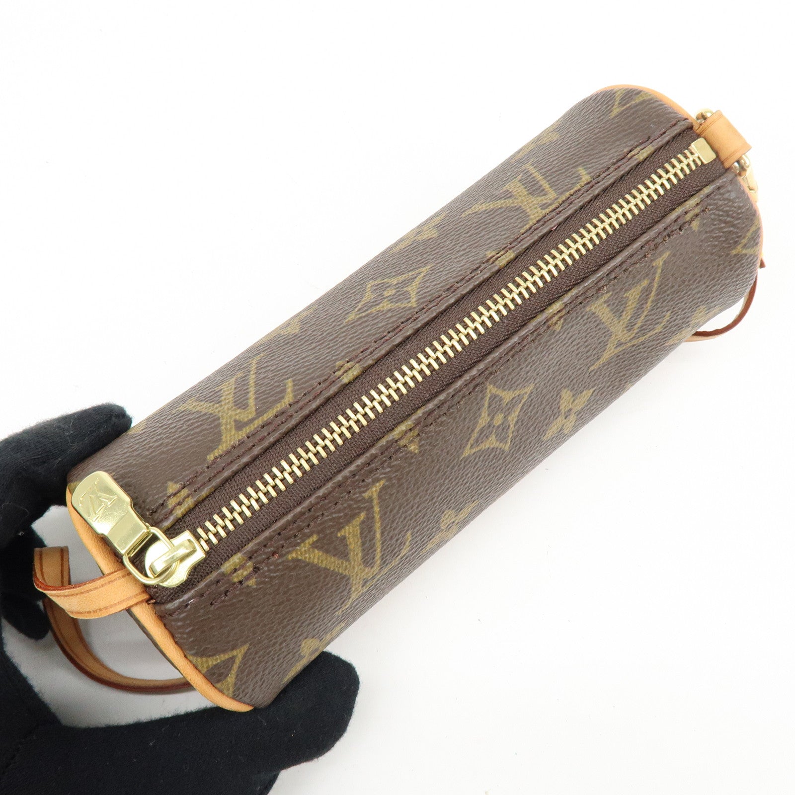 Louis Vuitton Monogram Canvas Mini Pouch for Papillon Bag Brown