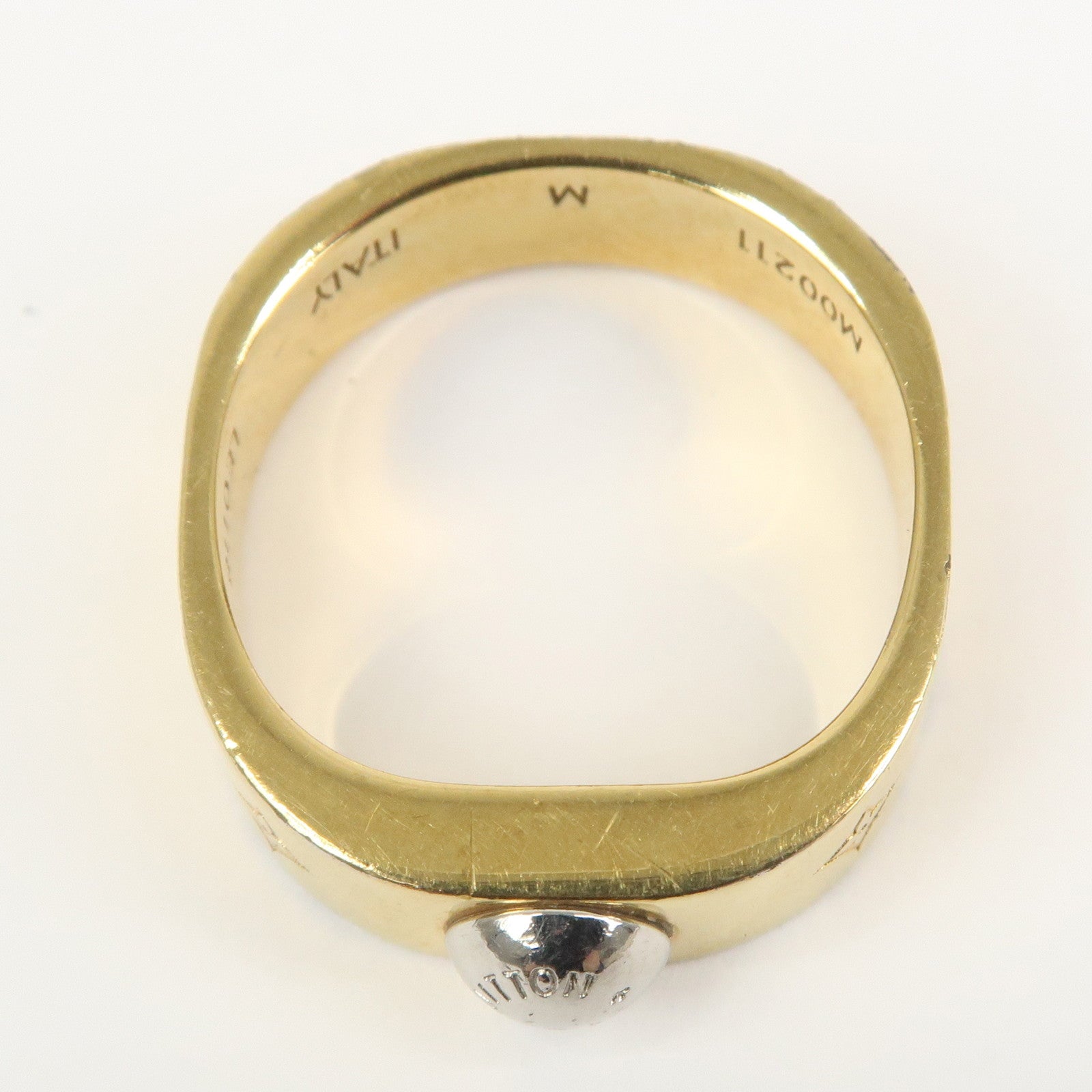 Louis Vuitton Nanogram Metal Ring Gold M M00211