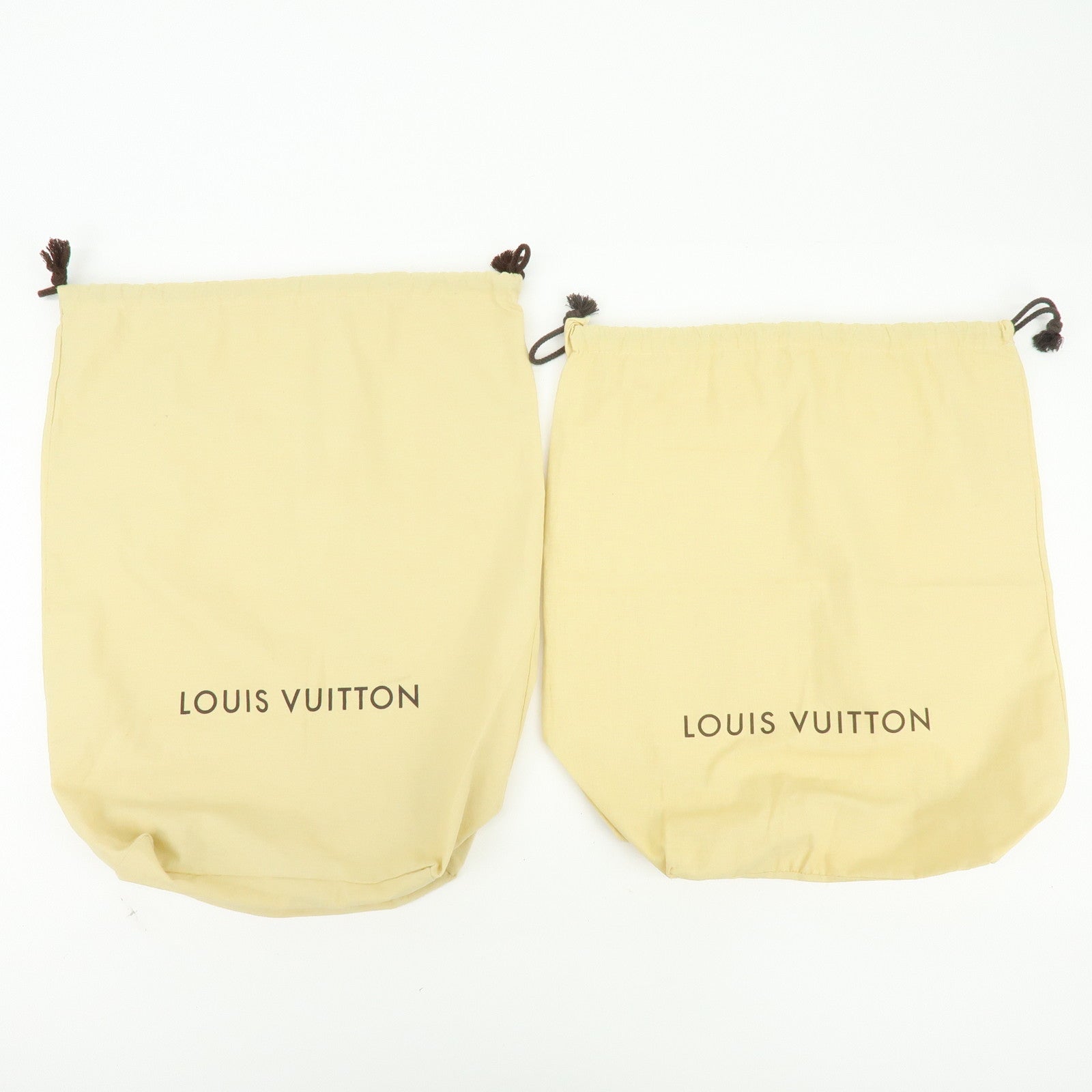 Louis Vuitton Set of 10 Dust Bag Storage Bag Drawstring Style Beige