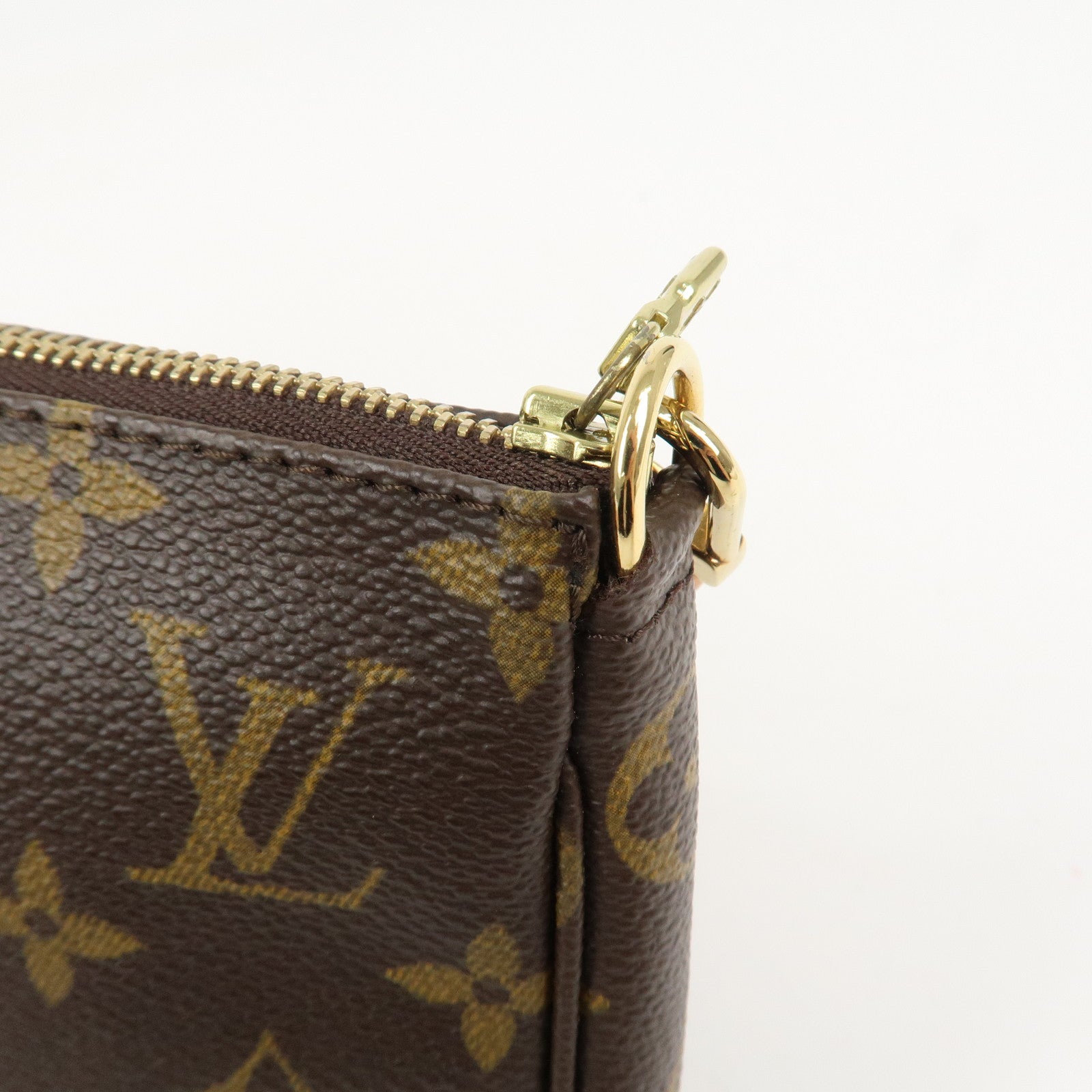 Louis Vuitton Monogram Pochette Accessoires Hand Bag Brown M51980