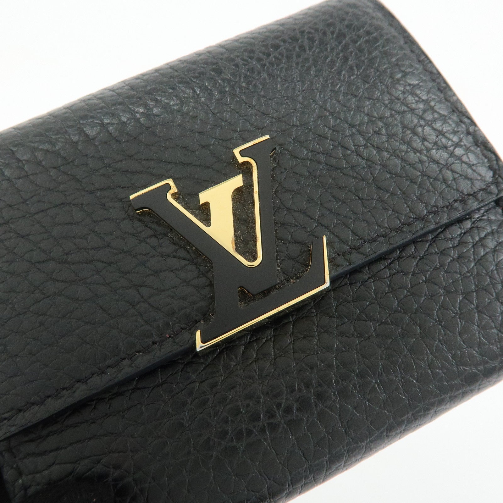 Louis Vuitton Portefoille Capucines XS Compact Wallet Black M68587