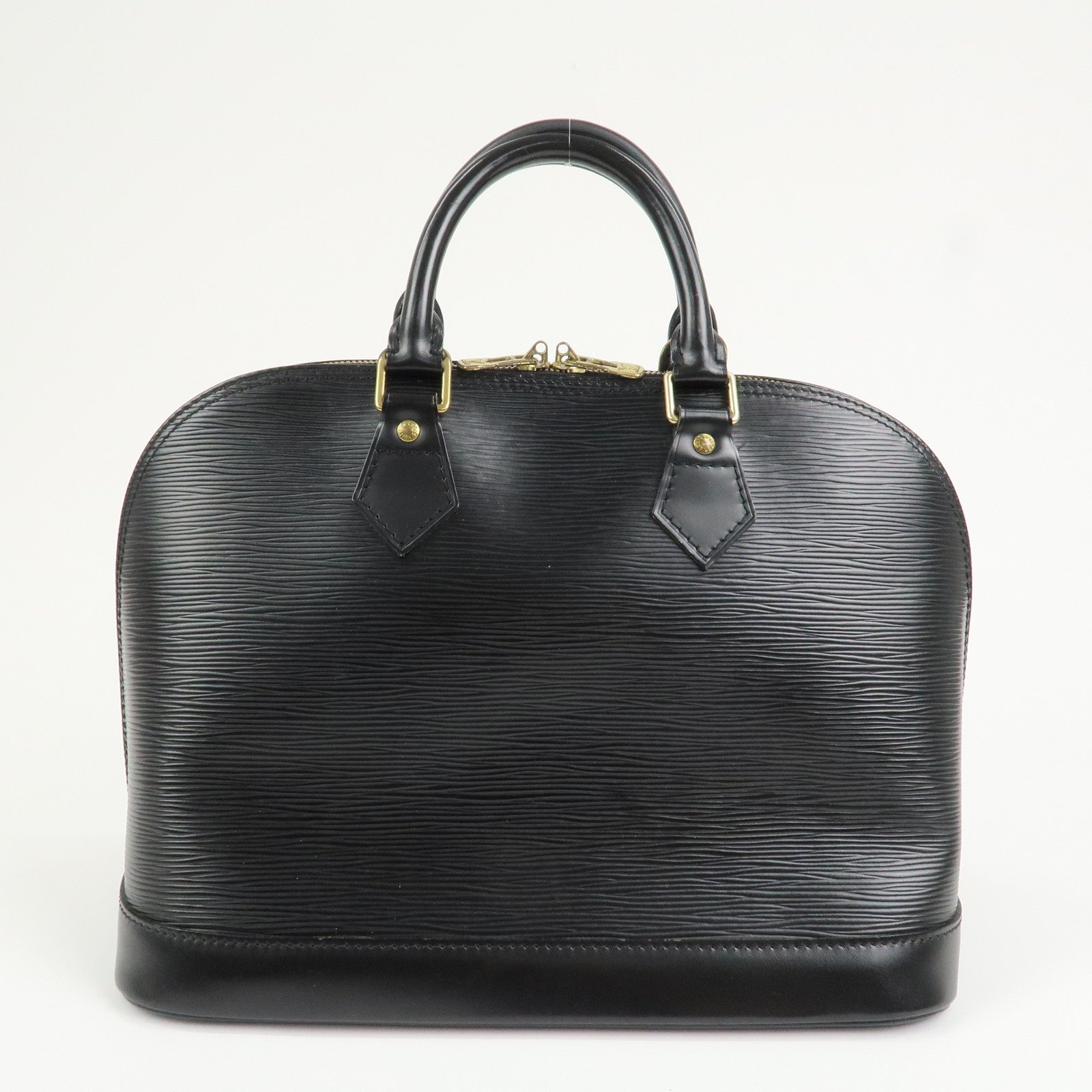 Louis Vuitton Epi Leather Alma MM Hand Bag Noir Black M52142