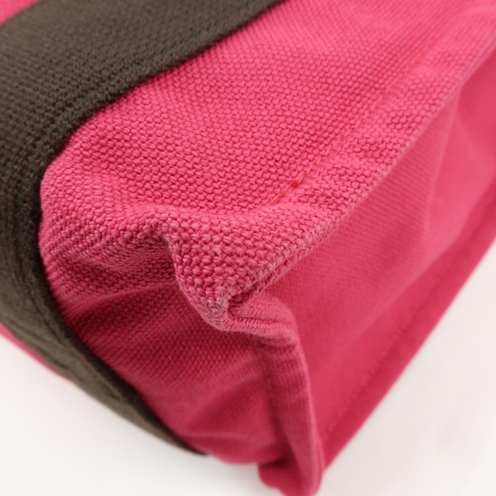 HERMES Sac de Plage Nomade PM Canvas Tote Bag Pink Brown