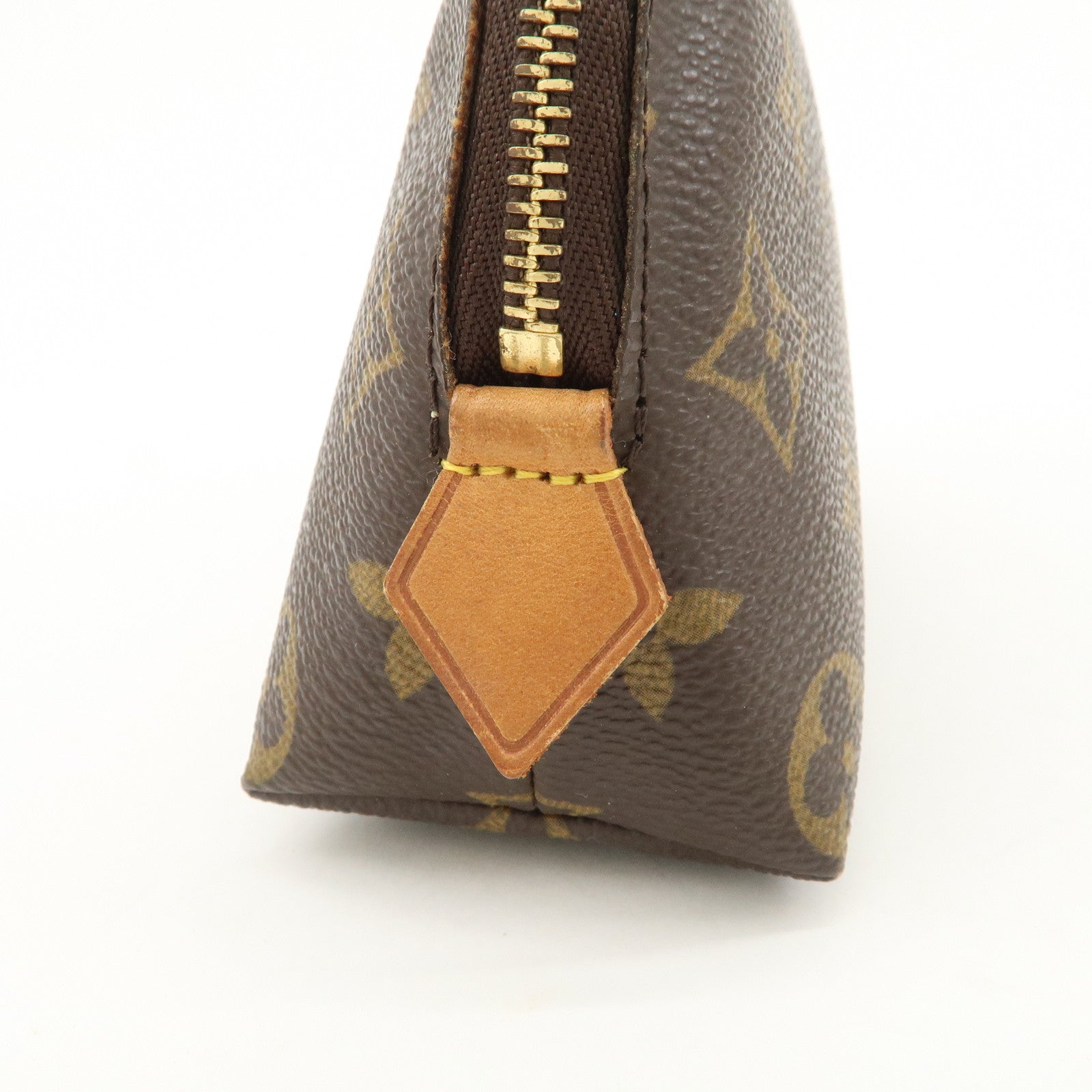Louis Vuitton Monogram Pochette Cosmetic Pouch Brown M47515