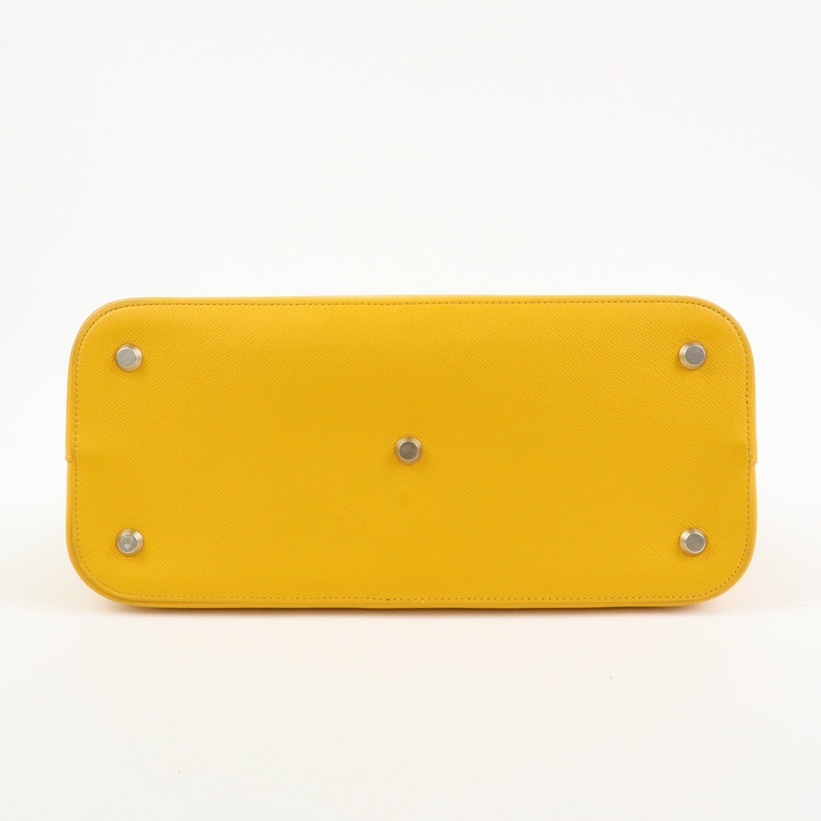 BALENCIAGA Ville Top Handle Leather 2Way Bag Hand Bag Yellow