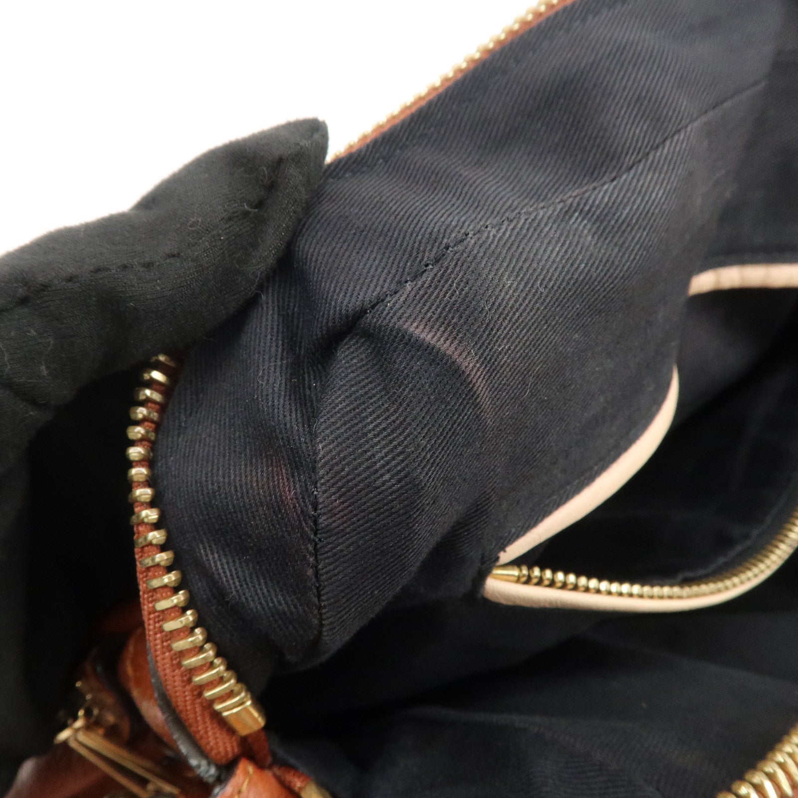 Chloe Paraty Leather 2Way Bag Shoulder Bag Hand Bag Brown