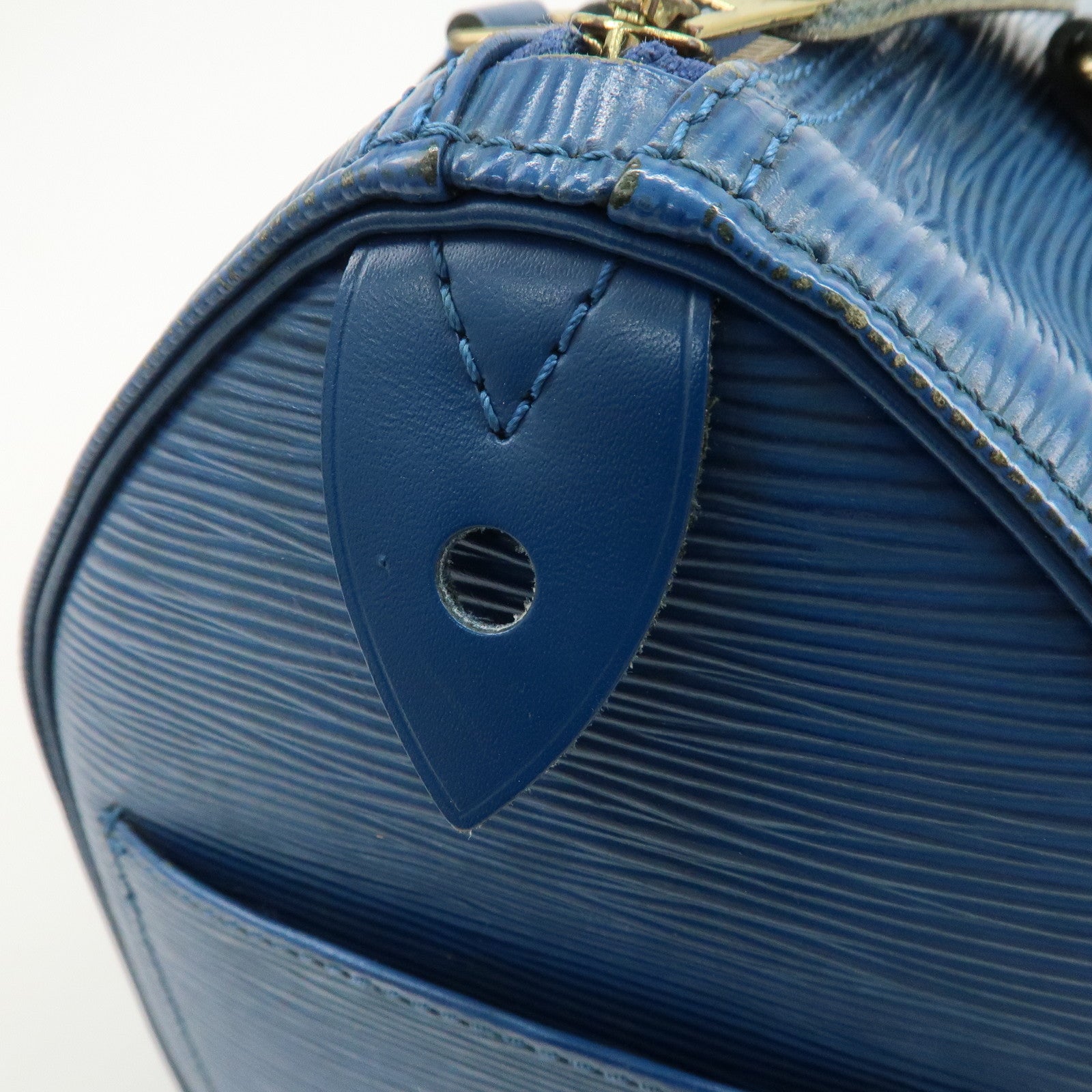 Louis Vuitton Epi Speedy 25 Hand Bag Boston Bag Toledo Blue M43015