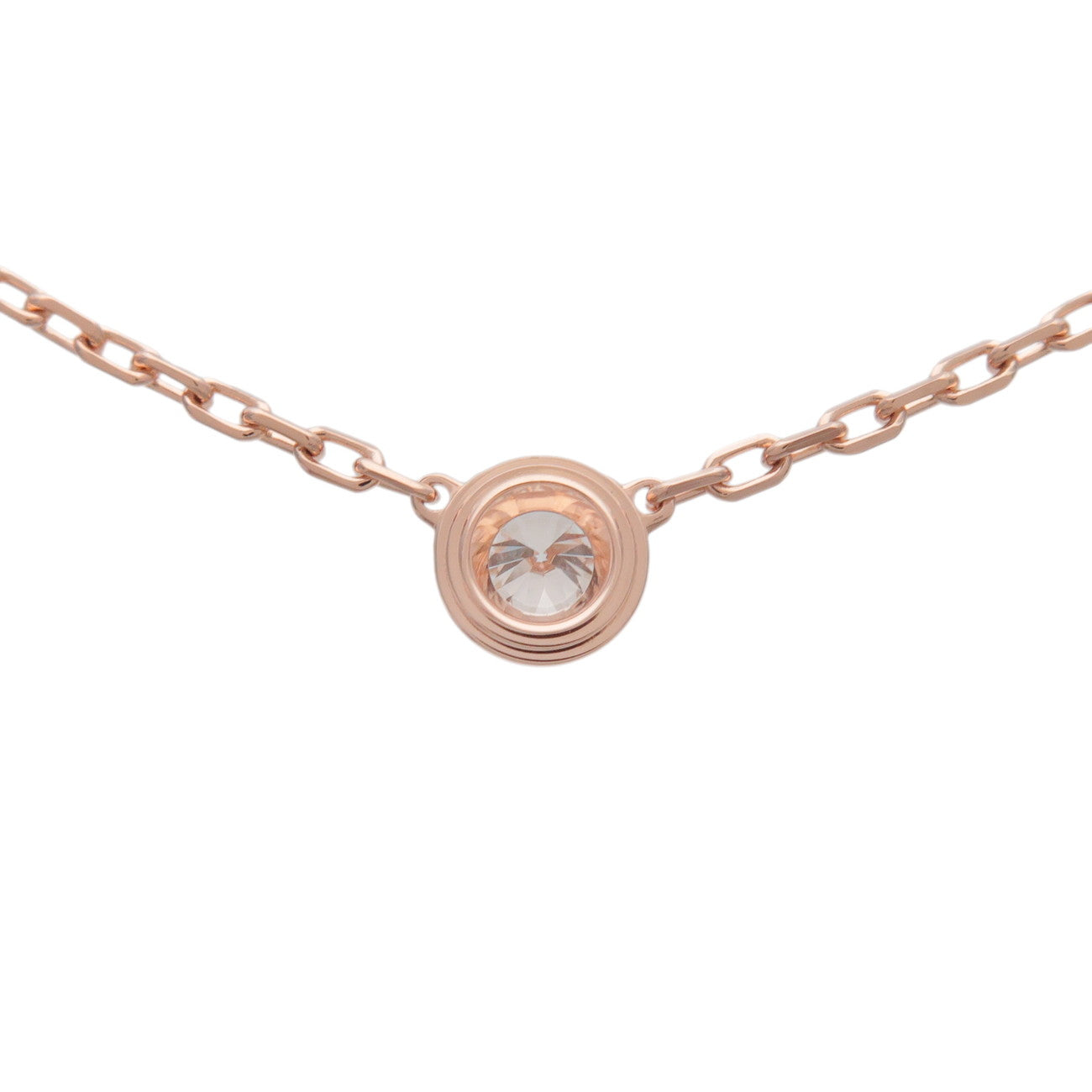 Cartier Diamants Legers Necklace SM Diamond D'amour 0.09ct 750PG