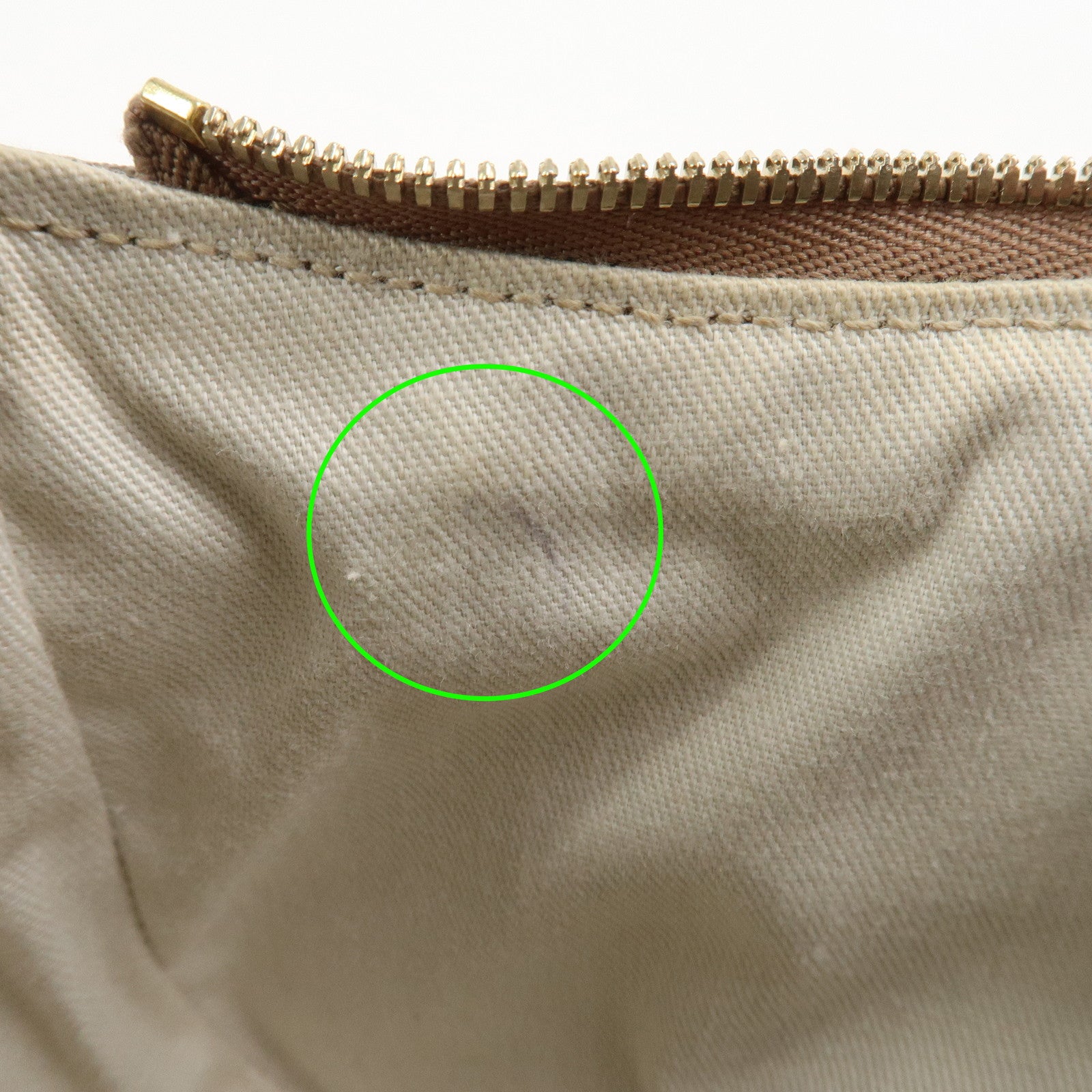 Ferragamo Gancini PVC Canvas Leather Shoulder Bag Hand Bag Brown