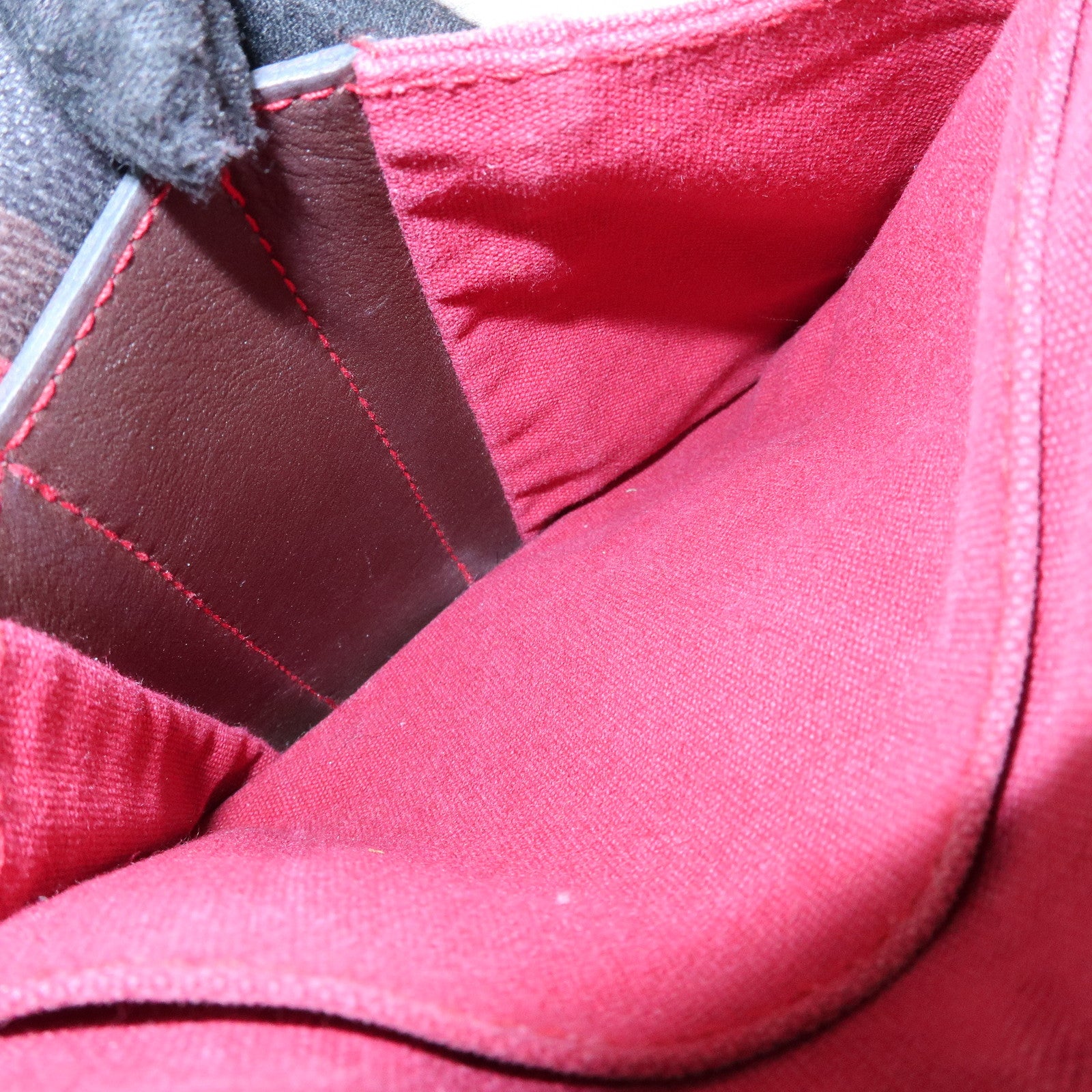 HERMES Troca Horizontal PM Canvas Tote Bag Hand Bag Pink