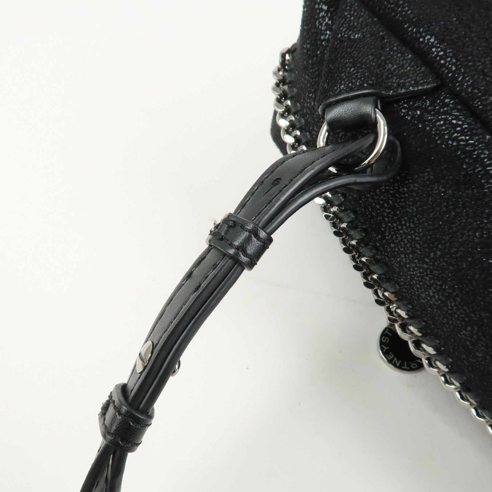 STELLA MCCARTNEY Falabella Polyester Leather Backpack Black