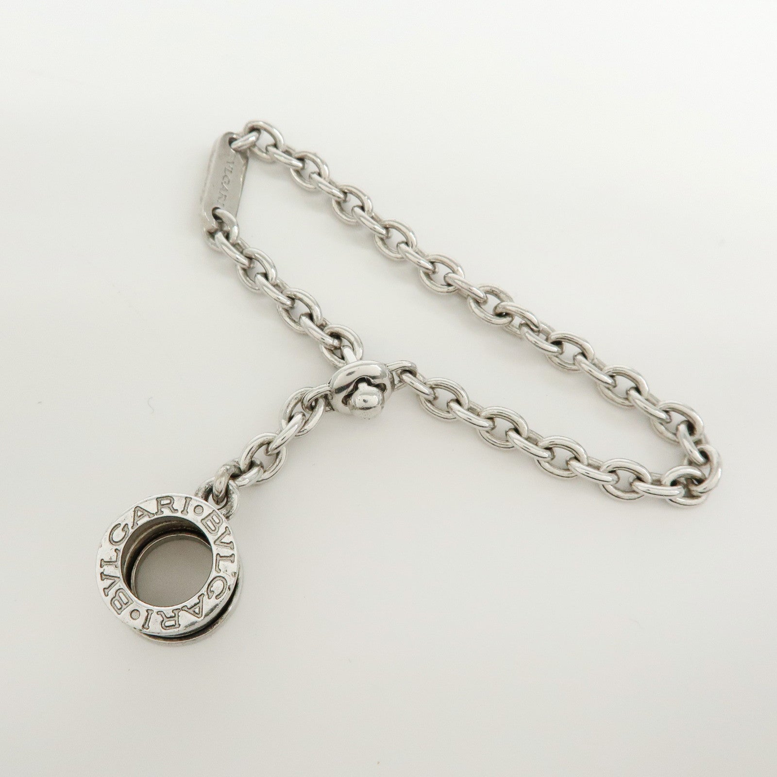 BVLGARI B-zero 1 SV925 Bag Charm Key Chain Silver
