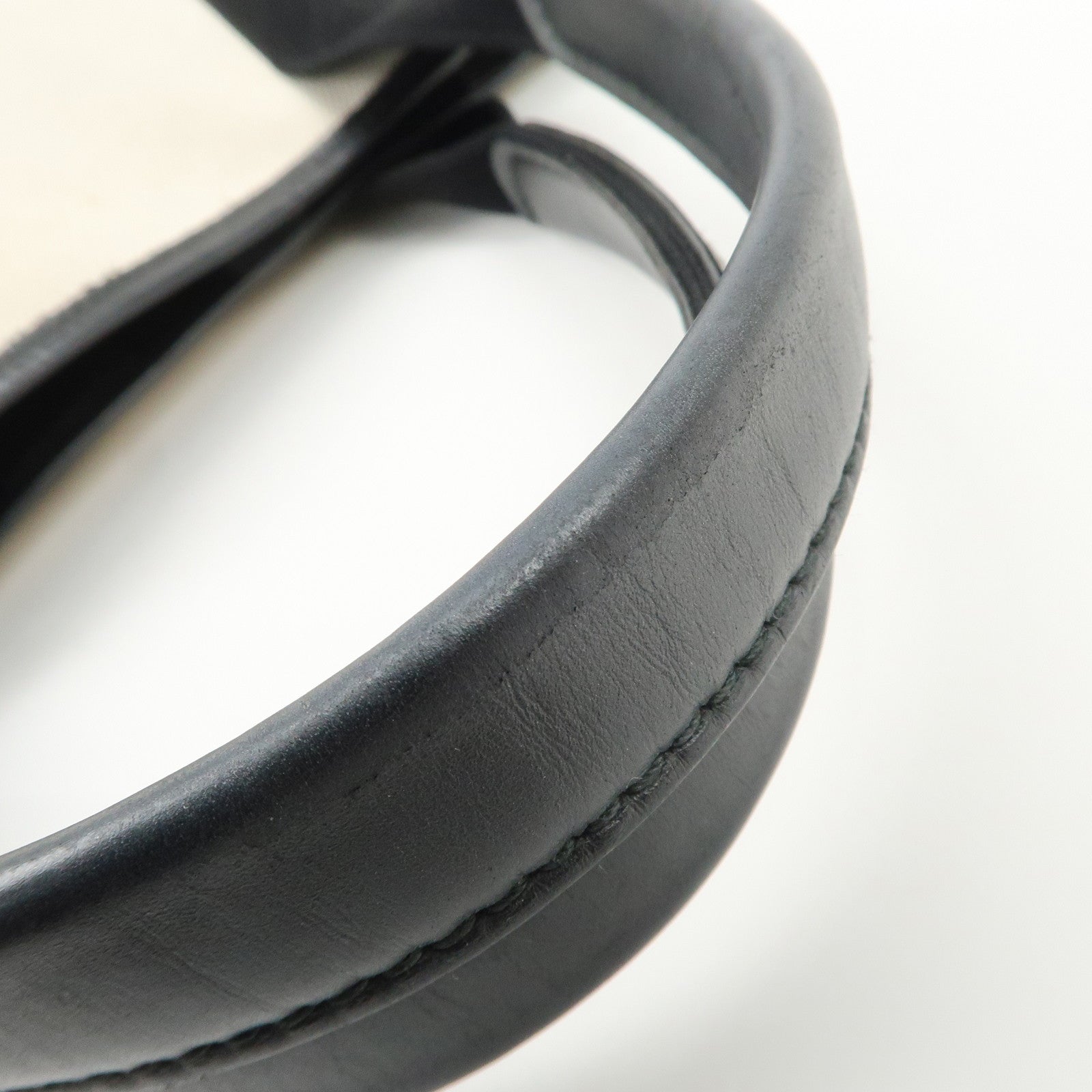 BALENCIAGA Navy Cabas S Cotton Calf Skin Tote Bag Hand Bag 339933