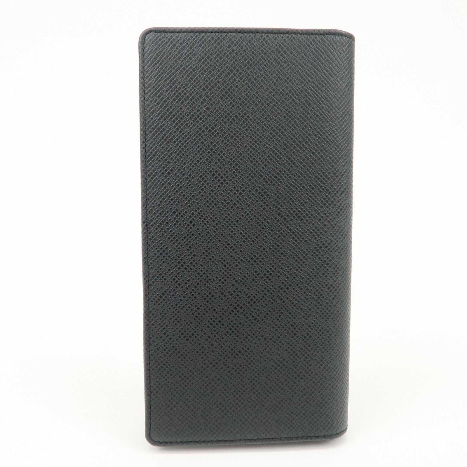 Louis Vuitton Taiga Leather Portefeuille Brazza Wallet Noir M30501
