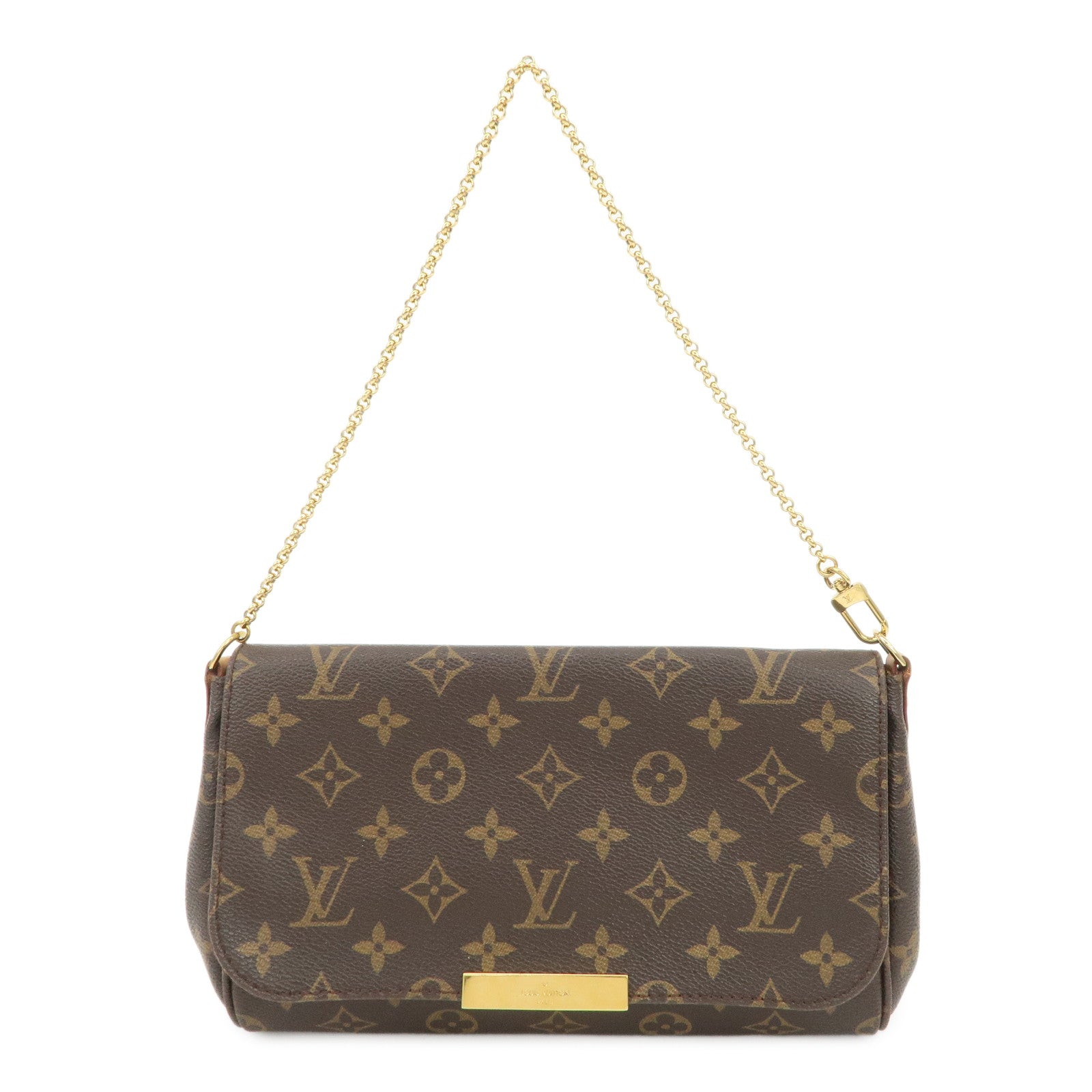 Louis Vuitton Monogram Favorite MM Shoulder Bag Brown M40718
