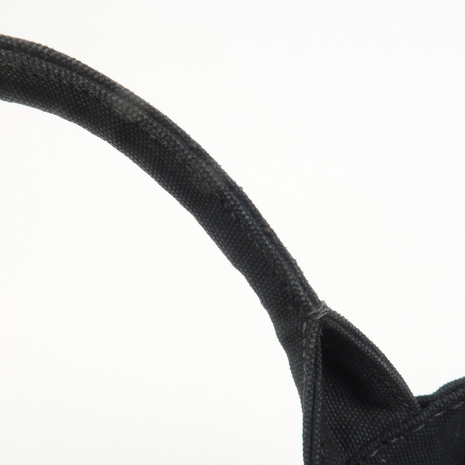 PRADA Canapa Mini Canvas 2Way Bag Hand Bag Black 1BG439