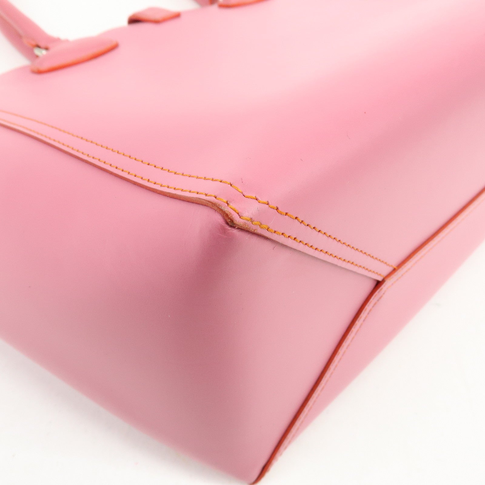 LOEWE Leather Tote Bag Shoulder Bag Hand Bag PInk