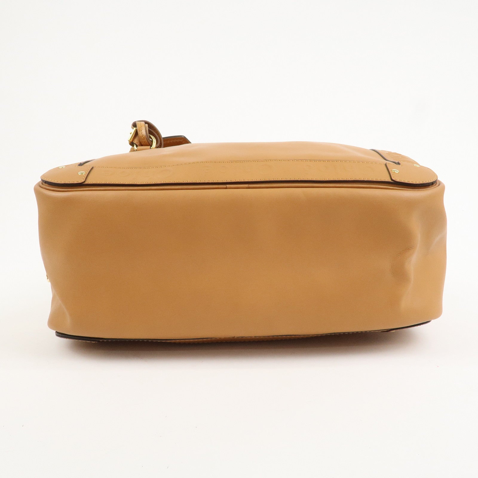 Chloe Eden Leather Shoulder Bag Hand Bag Tassel Brown