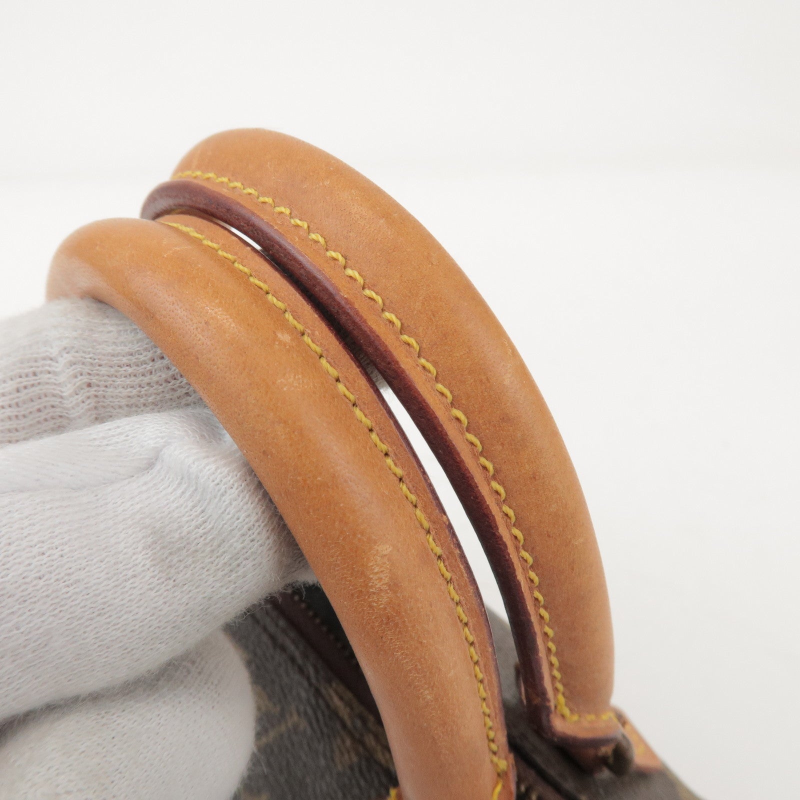 Louis Vuitton Monogram Mini Speedy Hand Bag Brown M41534