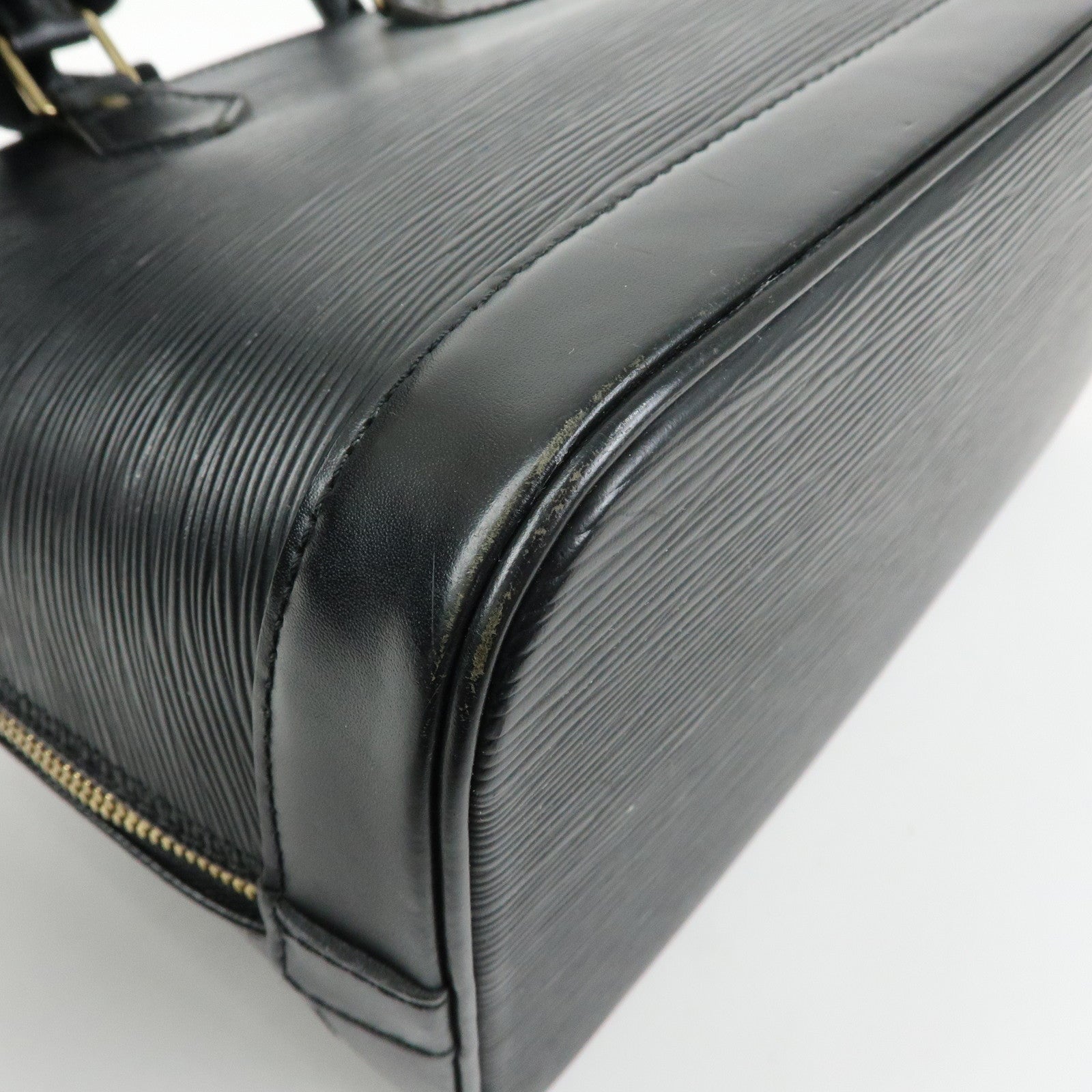 Louis Vuitton Epi Alma PM Leather Hand Bag Noir Black M52142