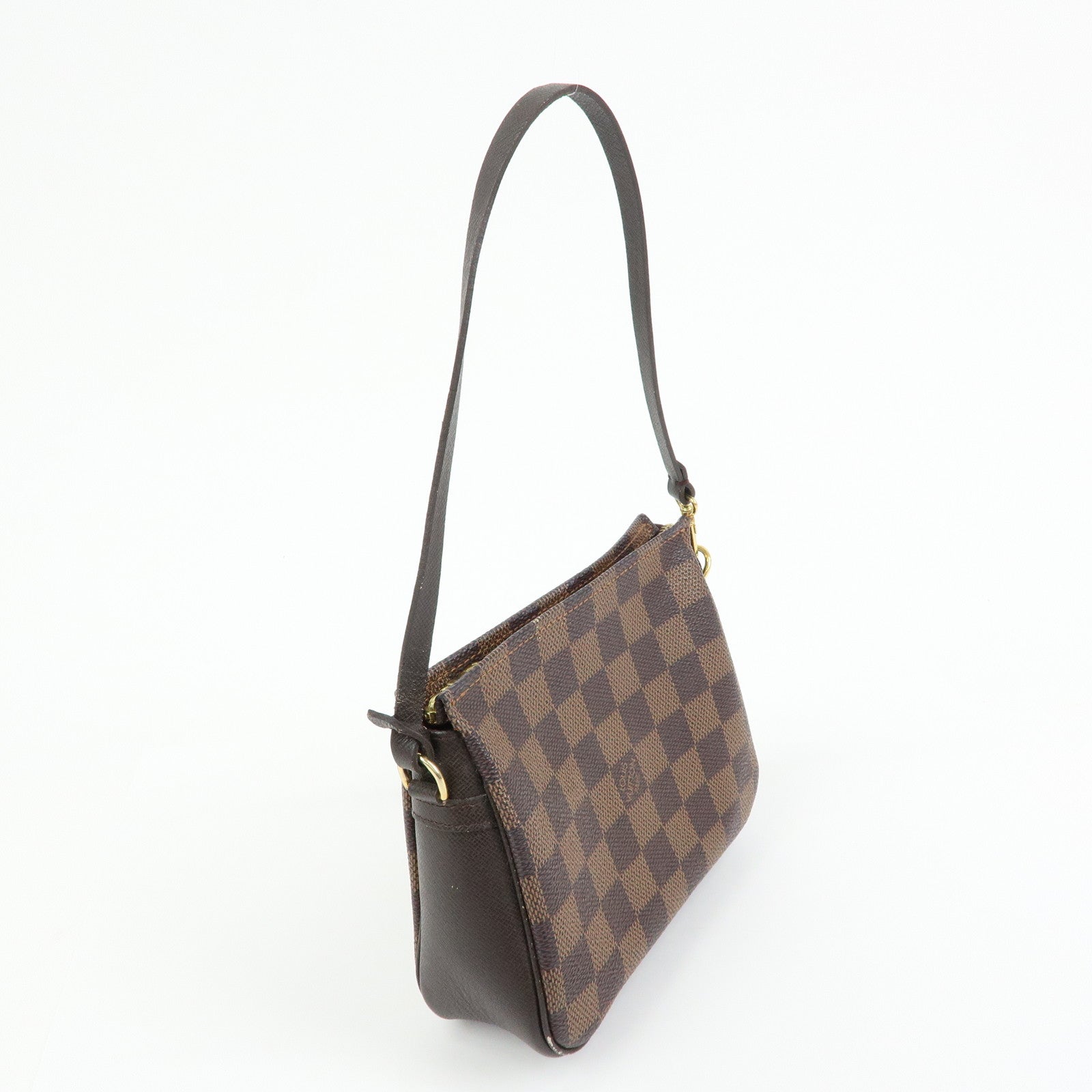Louis Vuitton Damier Trousse Makeup Accessory Pouch Brown N51982