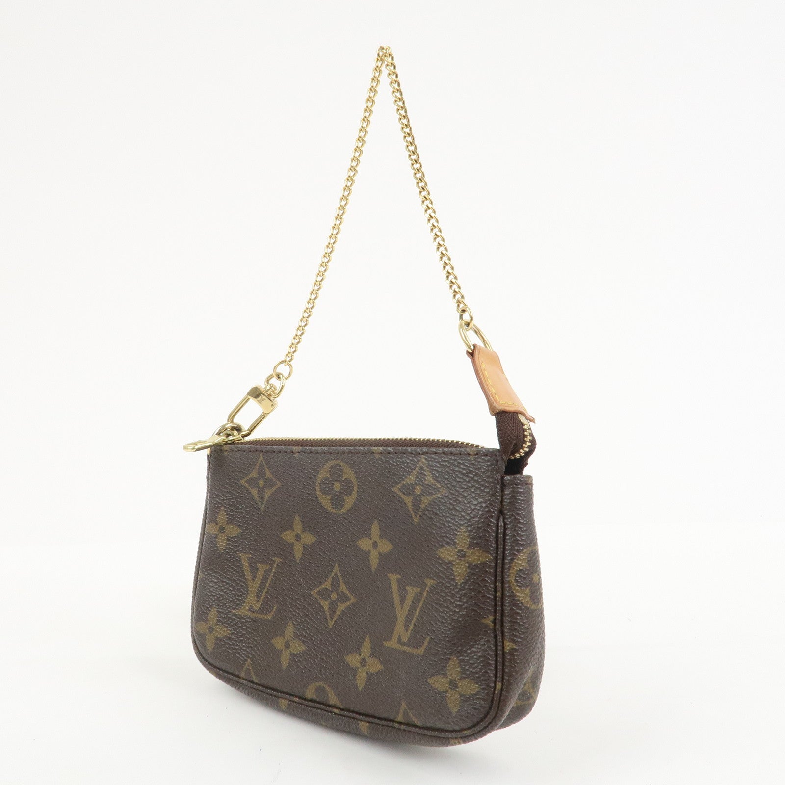 Louis Vuitton Monogram Mini Pochette Accessoires Hand Bag M58009