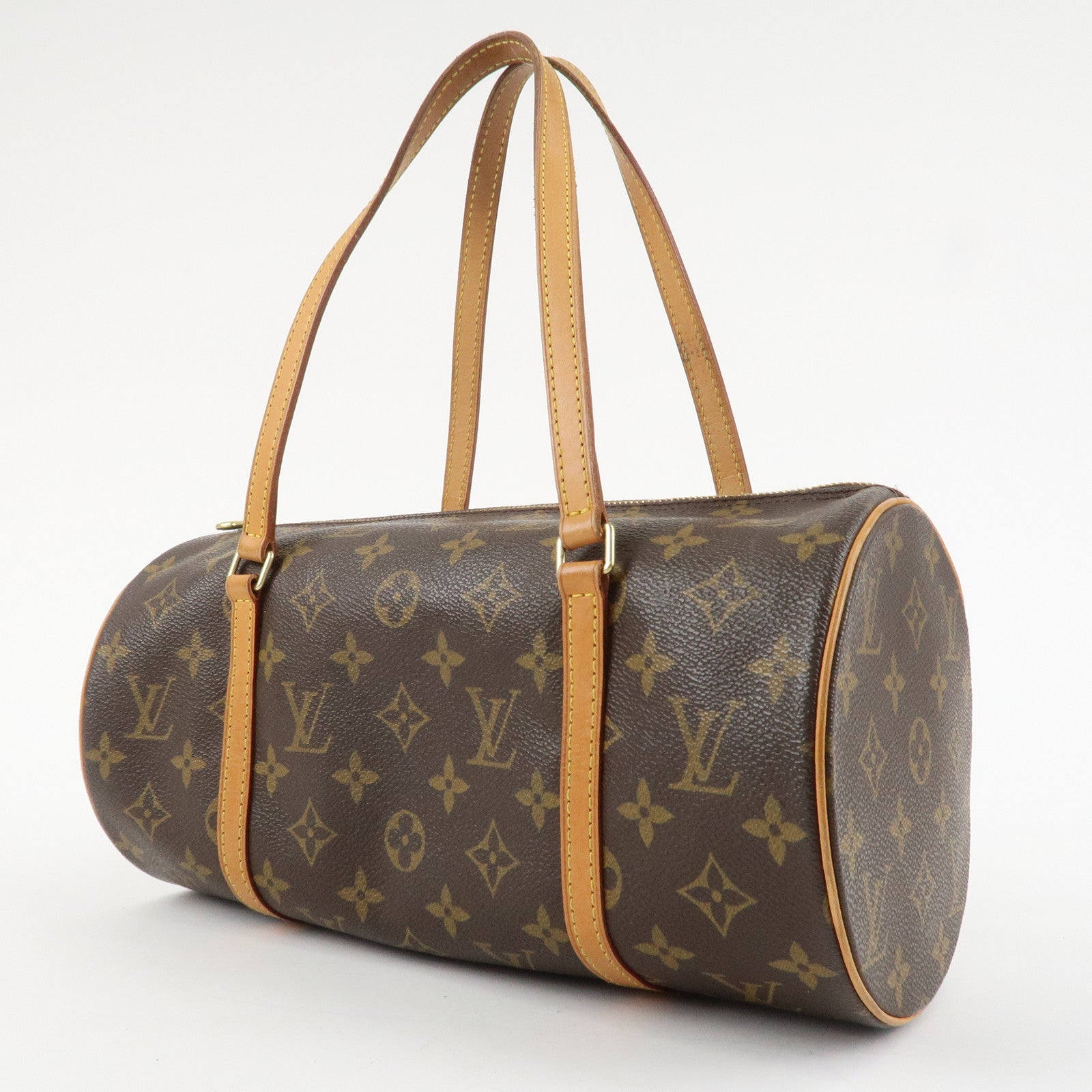 Louis Vuitton Monogram Papillon 30 Hand Bag New Style Brown M51385