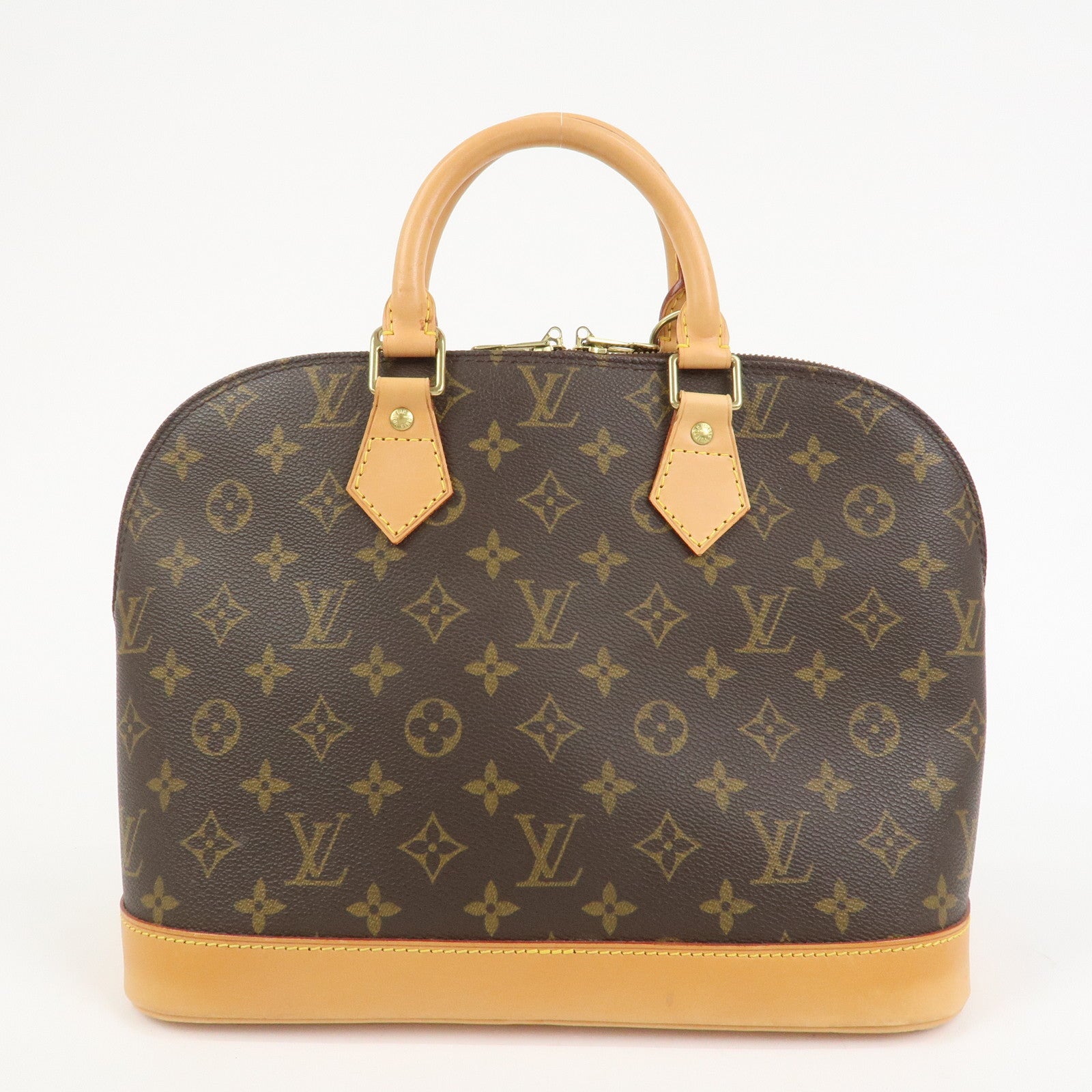 Louis Vuitton Monogram Alma Hand Bag Brown M51130