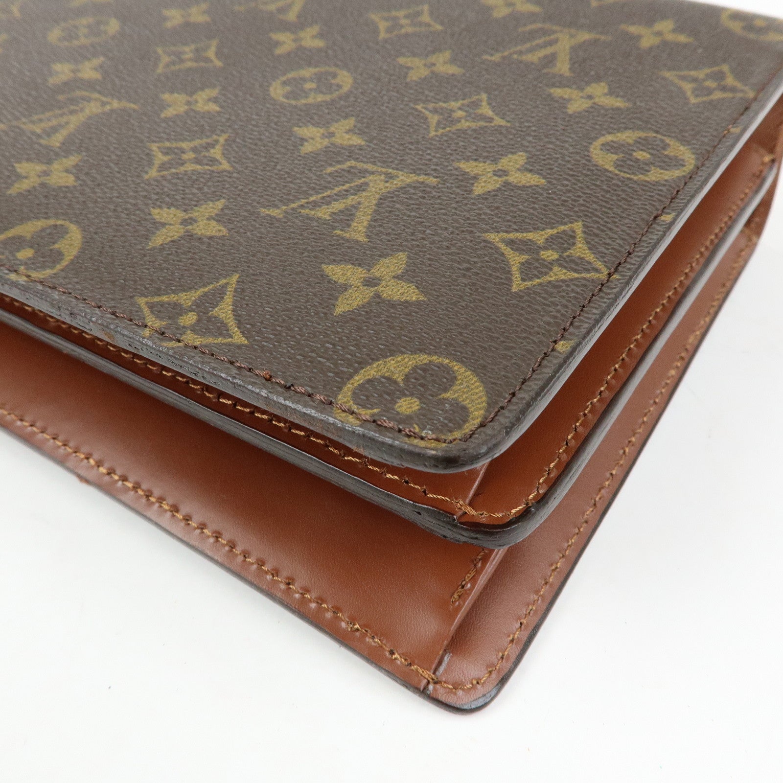 Louis Vuitton Monogram Concorde Hand Bag Brown M51190