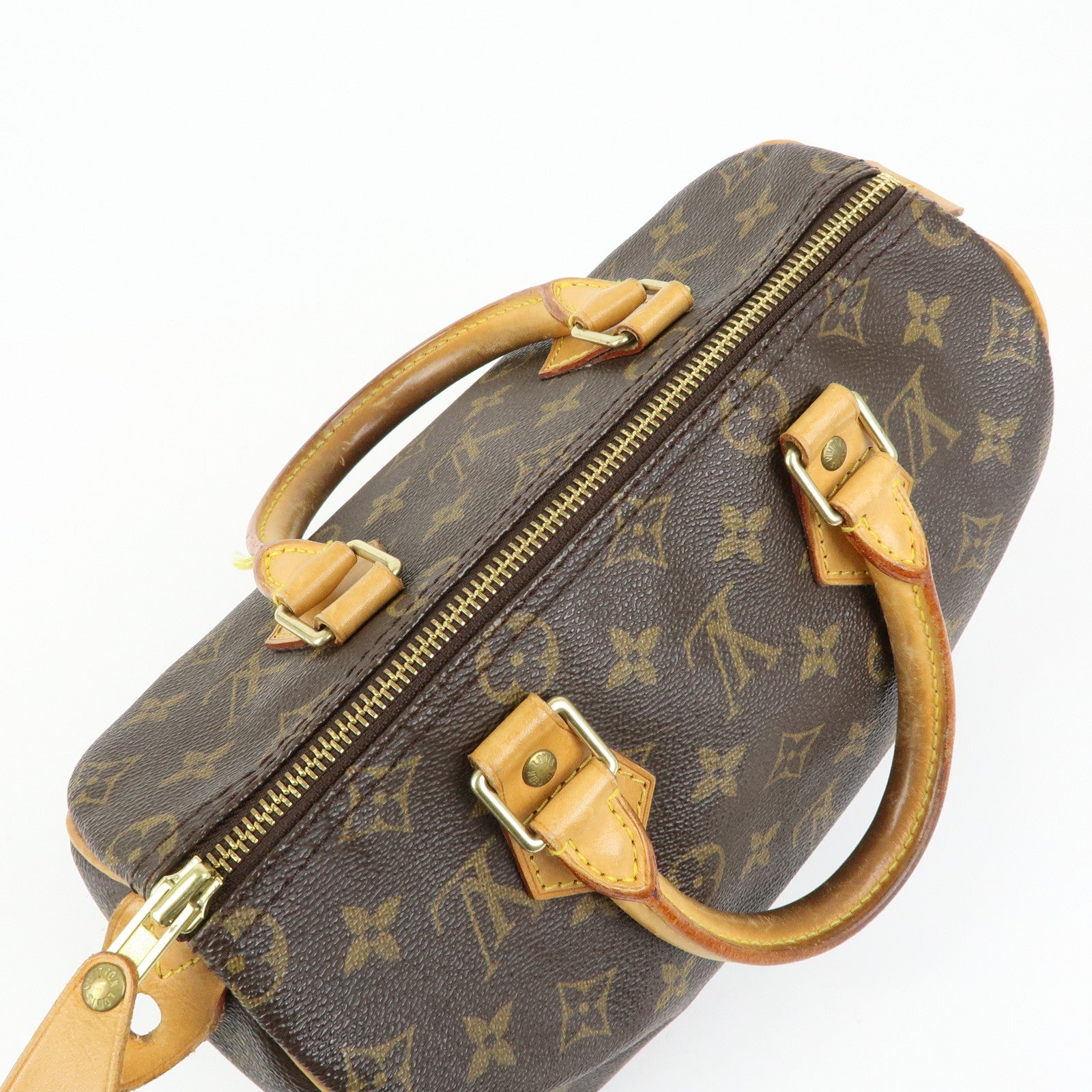 Louis Vuitton Monogram Speedy 25 Boston Bag Hand Bag Brown M41528