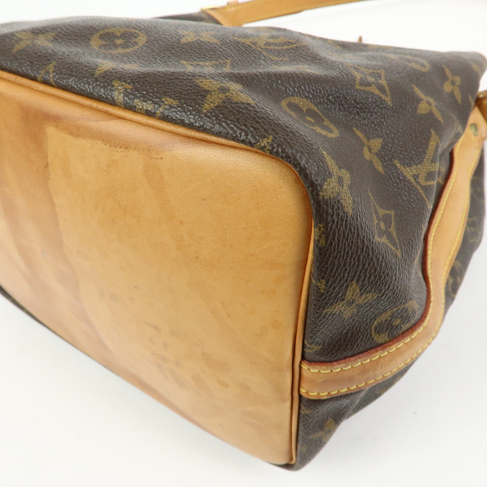 Louis Vuitton Monogram Petit Noe Shoulder Bag Brown M42226