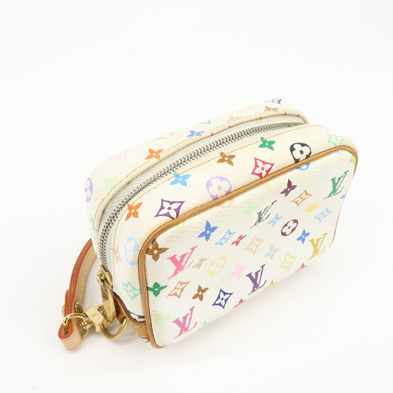 Louis Vuitton Monogram Multicolor Trousse Wapity Pouch Blanc M58033